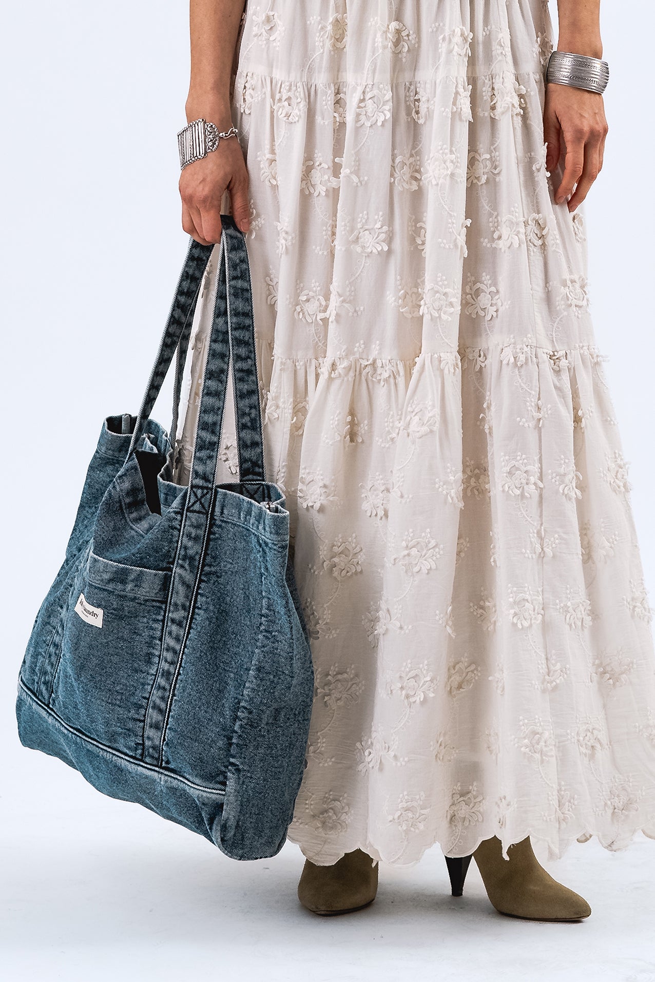 JuniperLL Shopper - Washed Denim