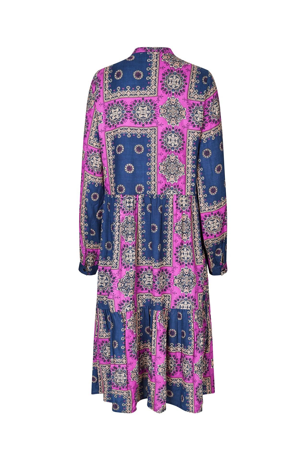 KaiaLL Midi Dress LS - Dark Blue