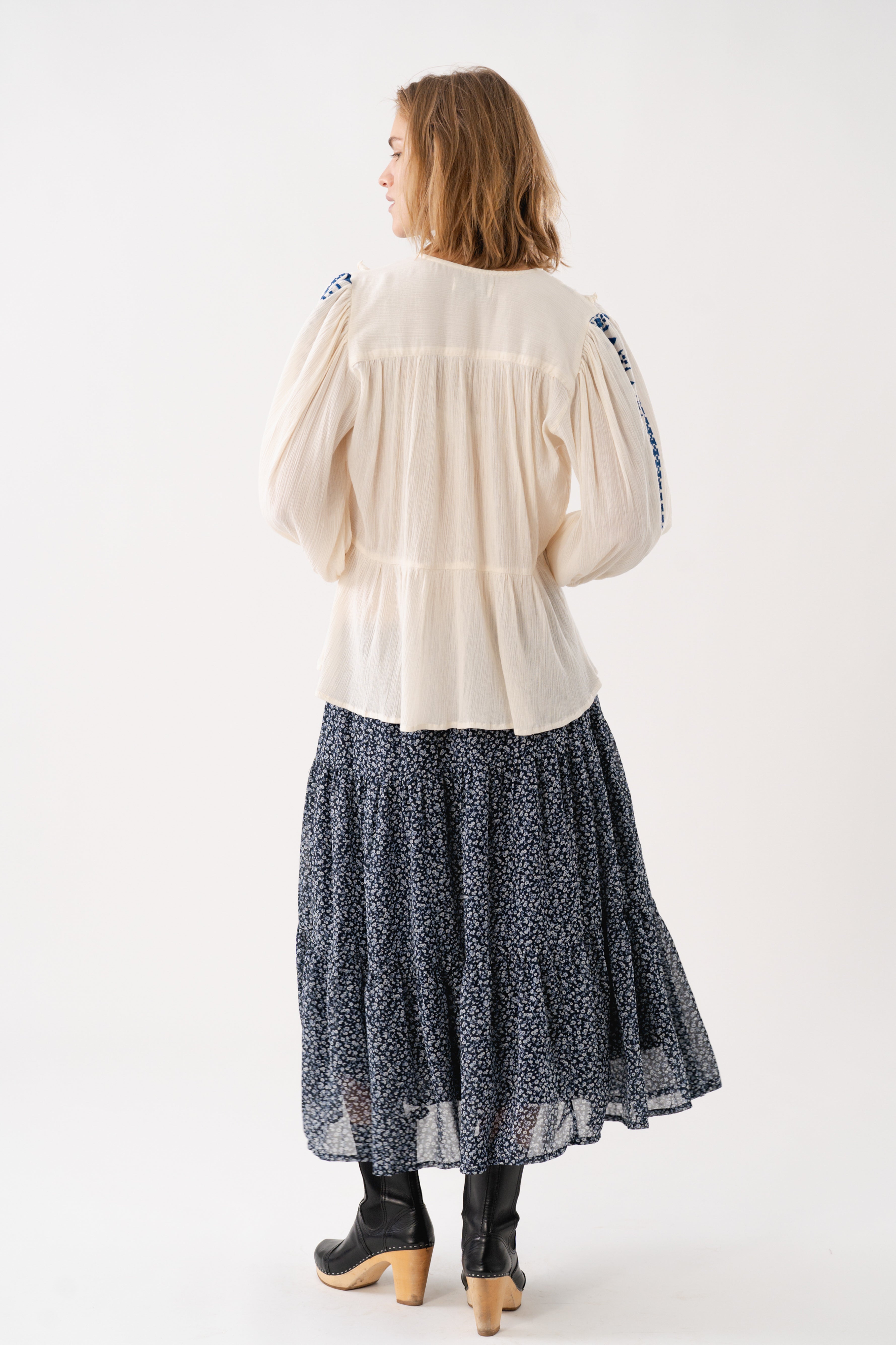 KanpurLL Blouse 3/4 - Blue