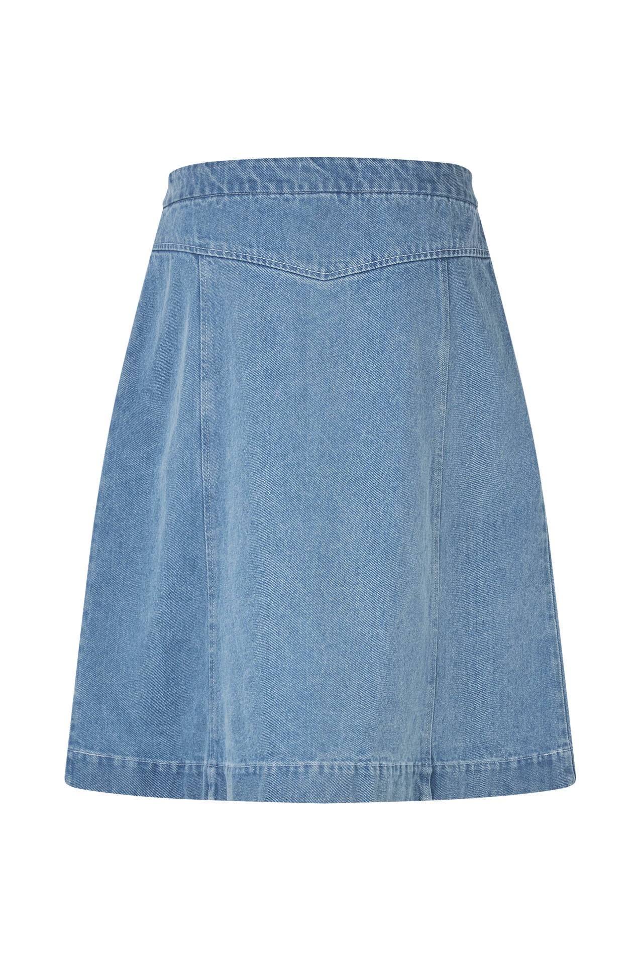 KayLL midi Nederdel - Washed Denim