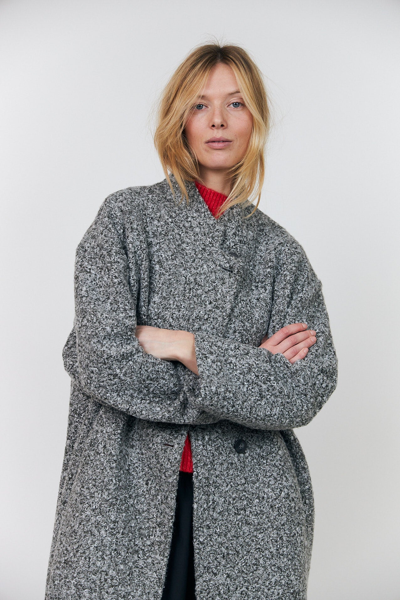 Lollys Laundry KayaLL Frakke Outerwear Grå Melange