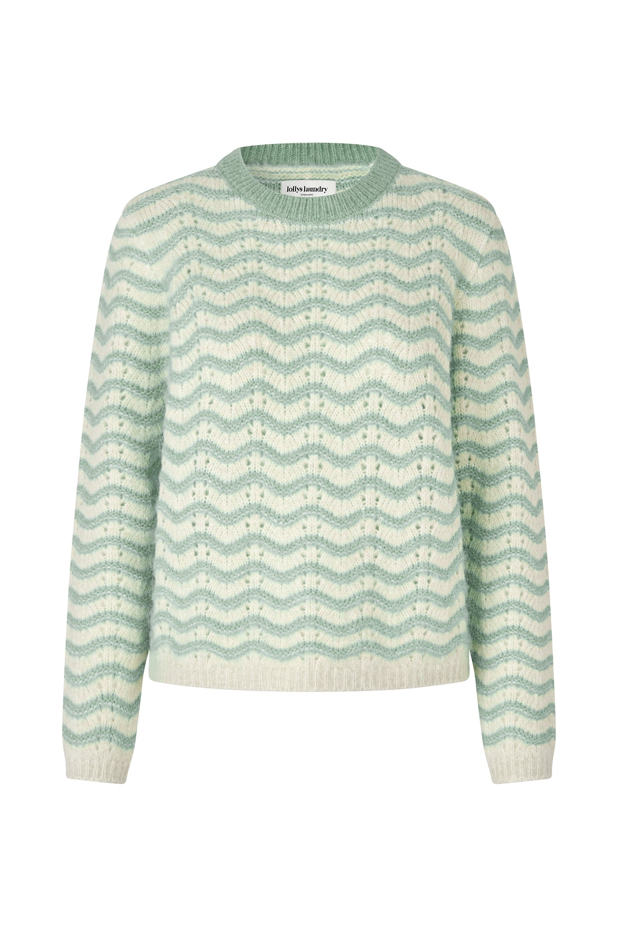 Lollys Laundry LanoLL Strik Pullover Jumper 49 Dusty Green