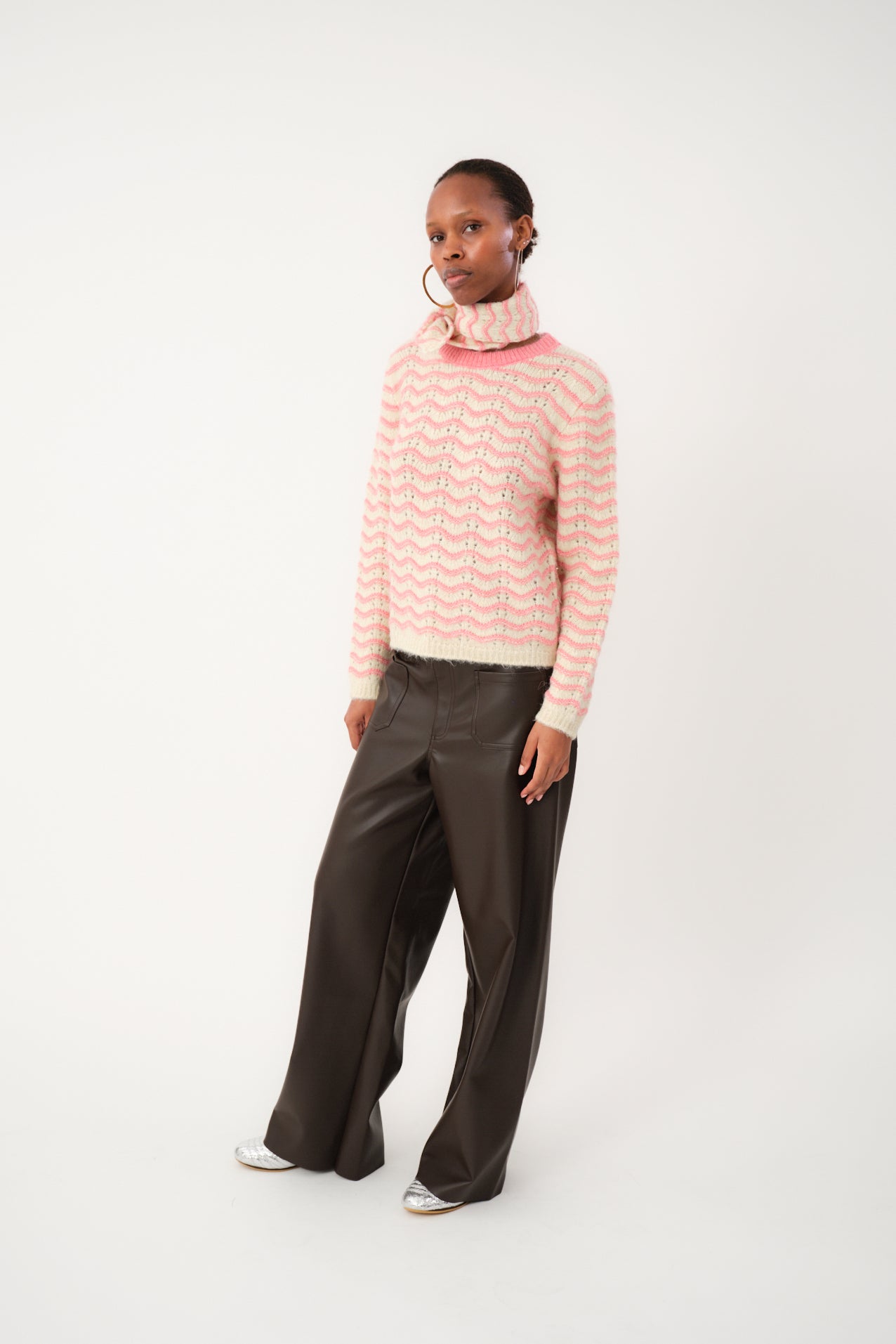 LanoLL Strik Pullover - Pink