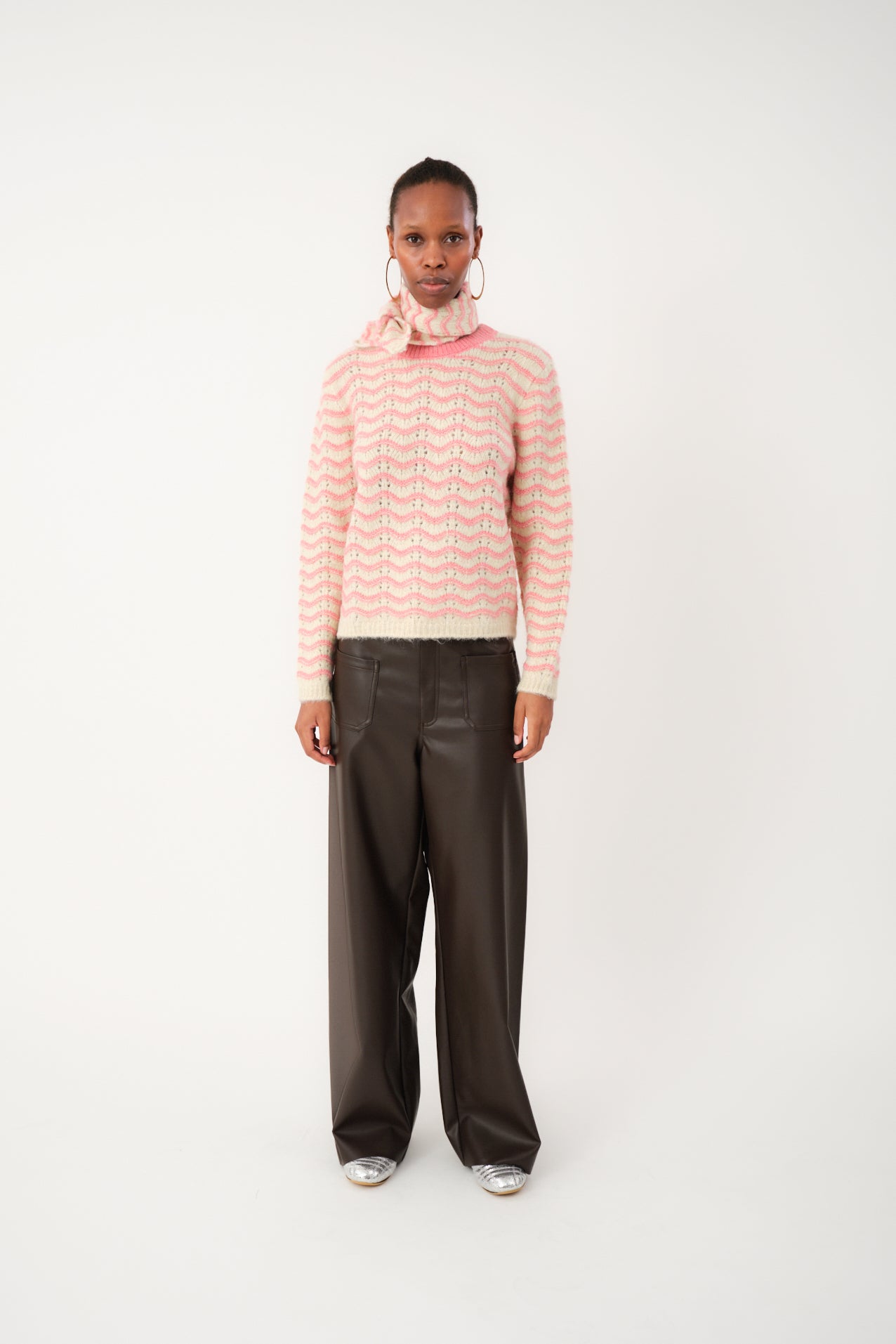 LanoLL Strik Pullover - Pink