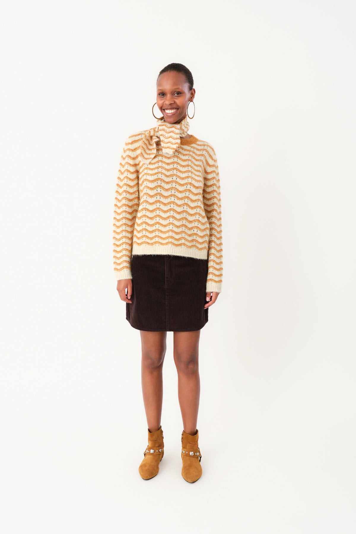 Lollys Laundry LanoLL Strik Pullover Jumper Camelbrun
