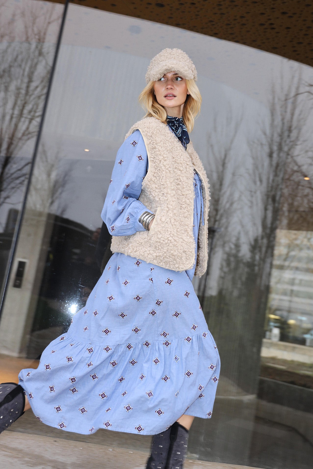 LatourLL Maxi Kjole - Lyseblå