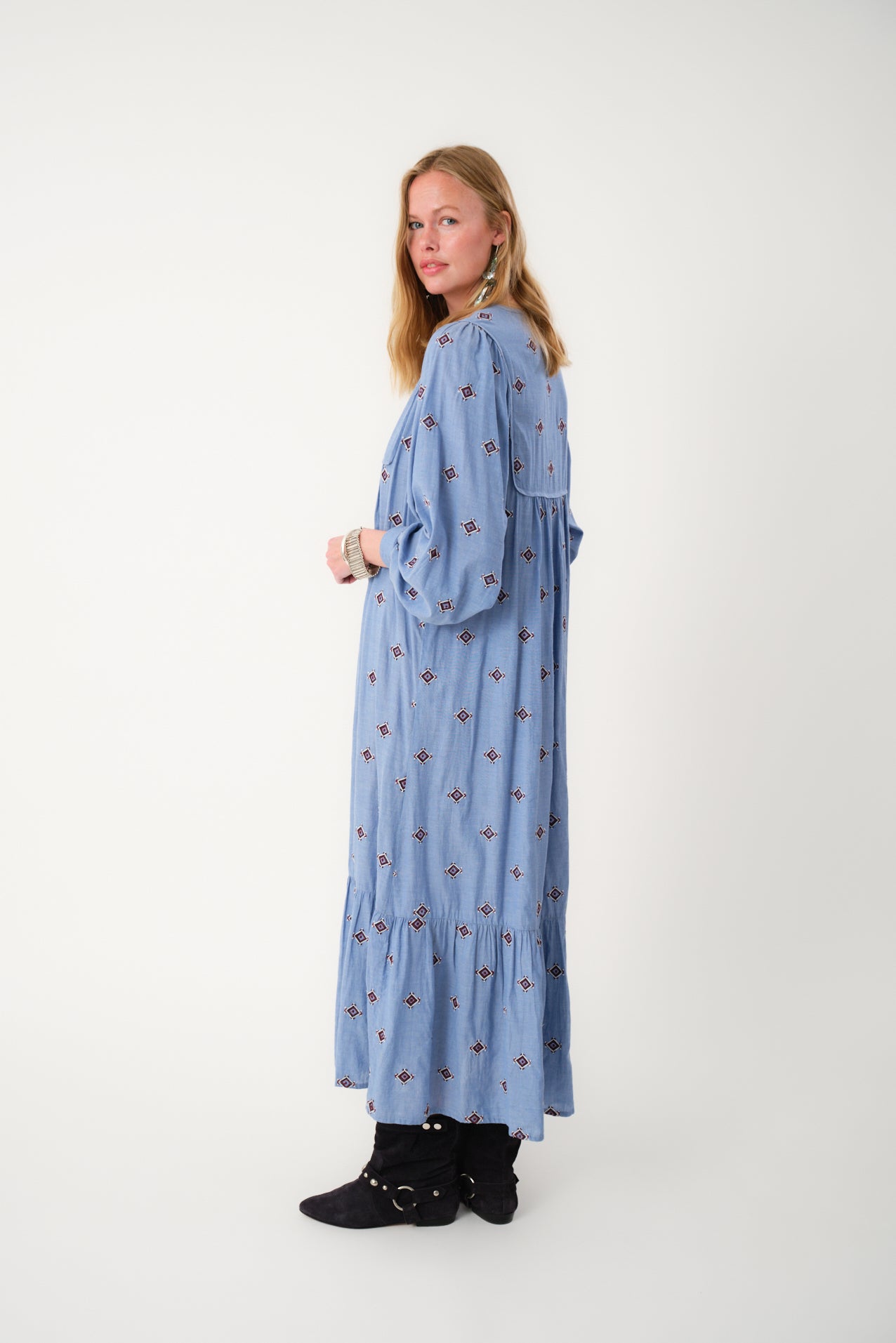 Lollys Laundry LatourLL Maxi Kjole Dress 22 Light Blue