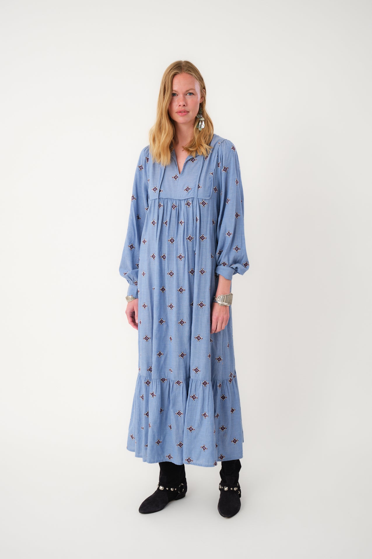 Lollys Laundry LatourLL Maxi Kjole Dress 22 Light Blue