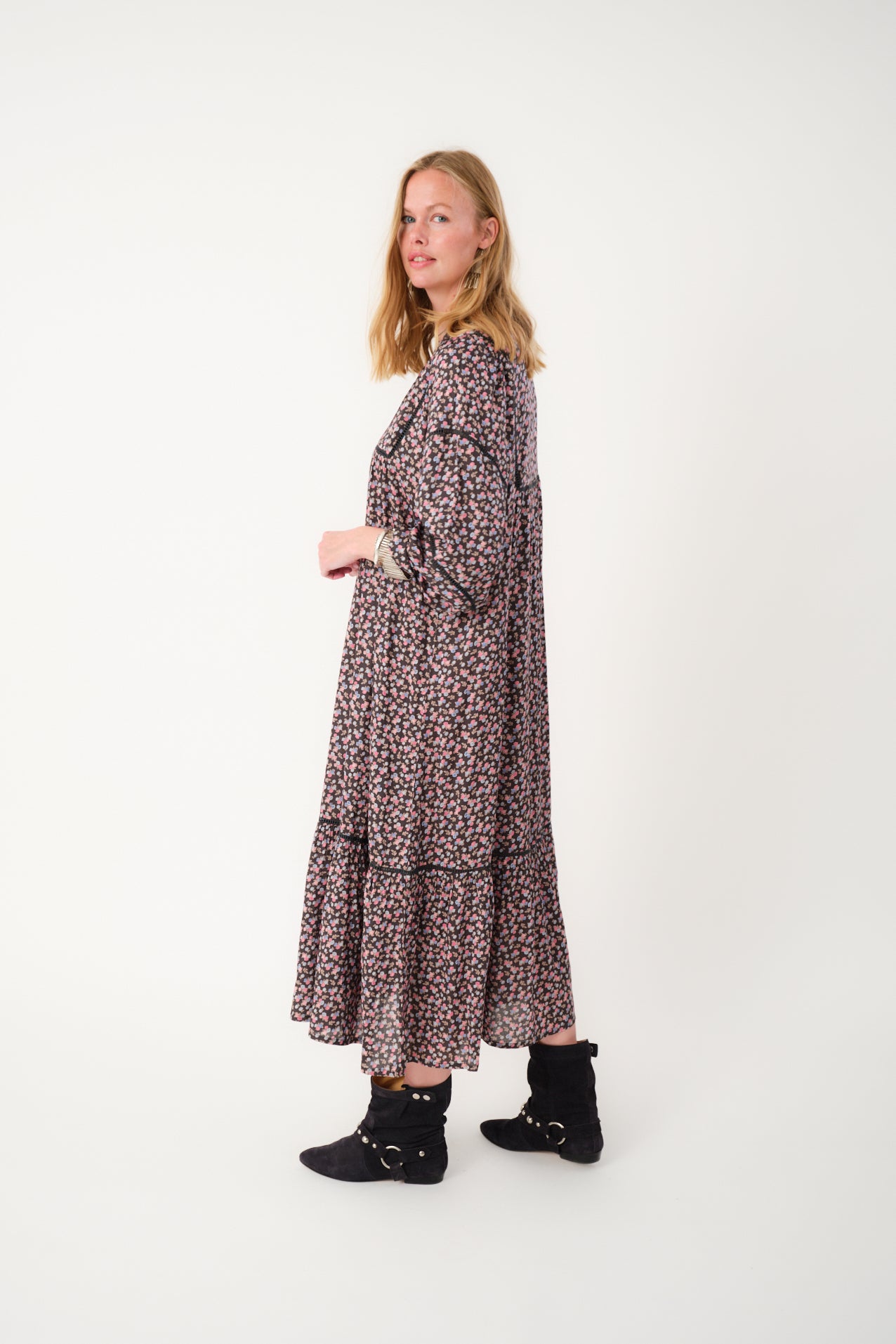 Lollys Laundry LatourLL Maxi Kjole Dress 18 Washed Black