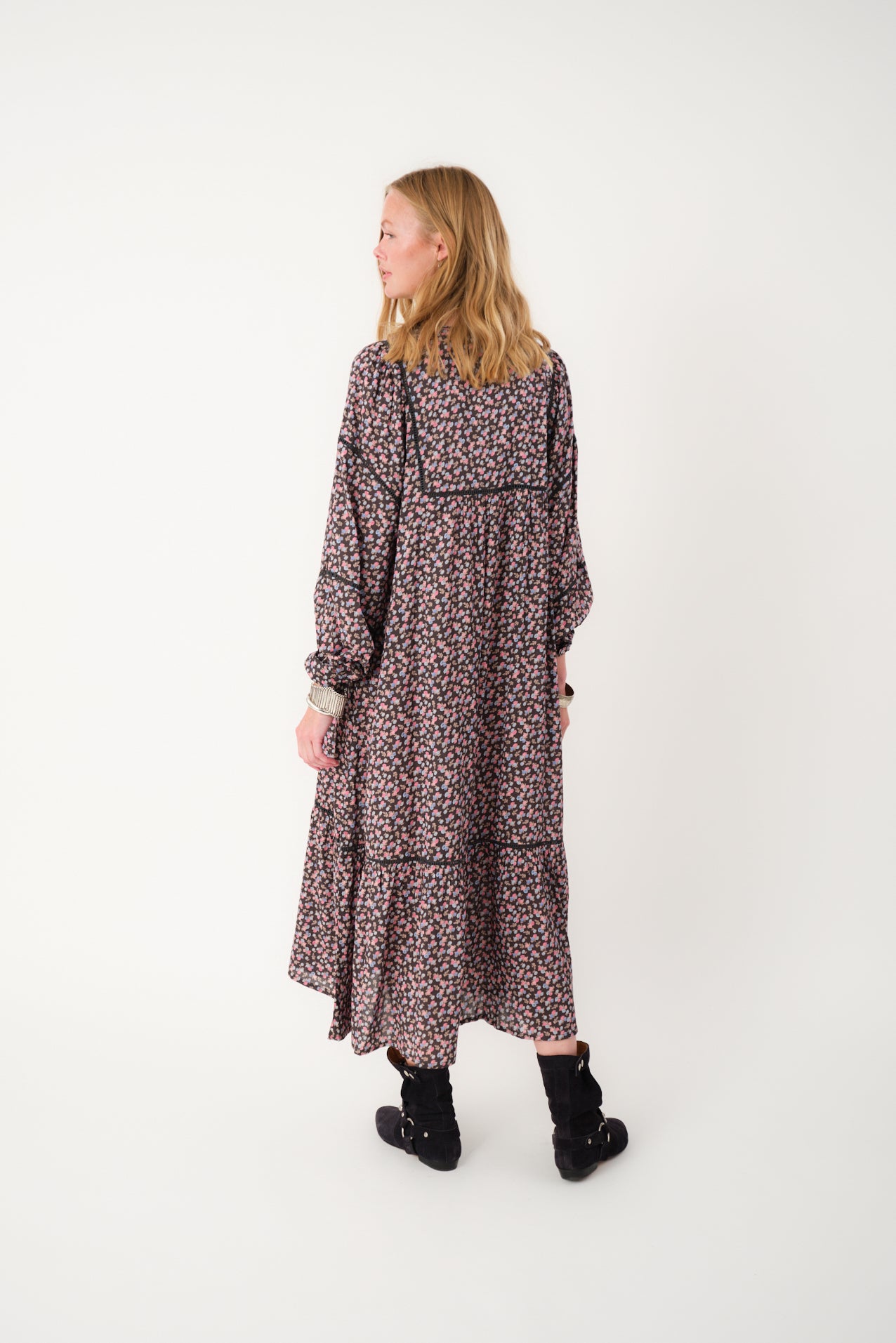 Lollys Laundry LatourLL Maxi Kjole Dress 18 Washed Black