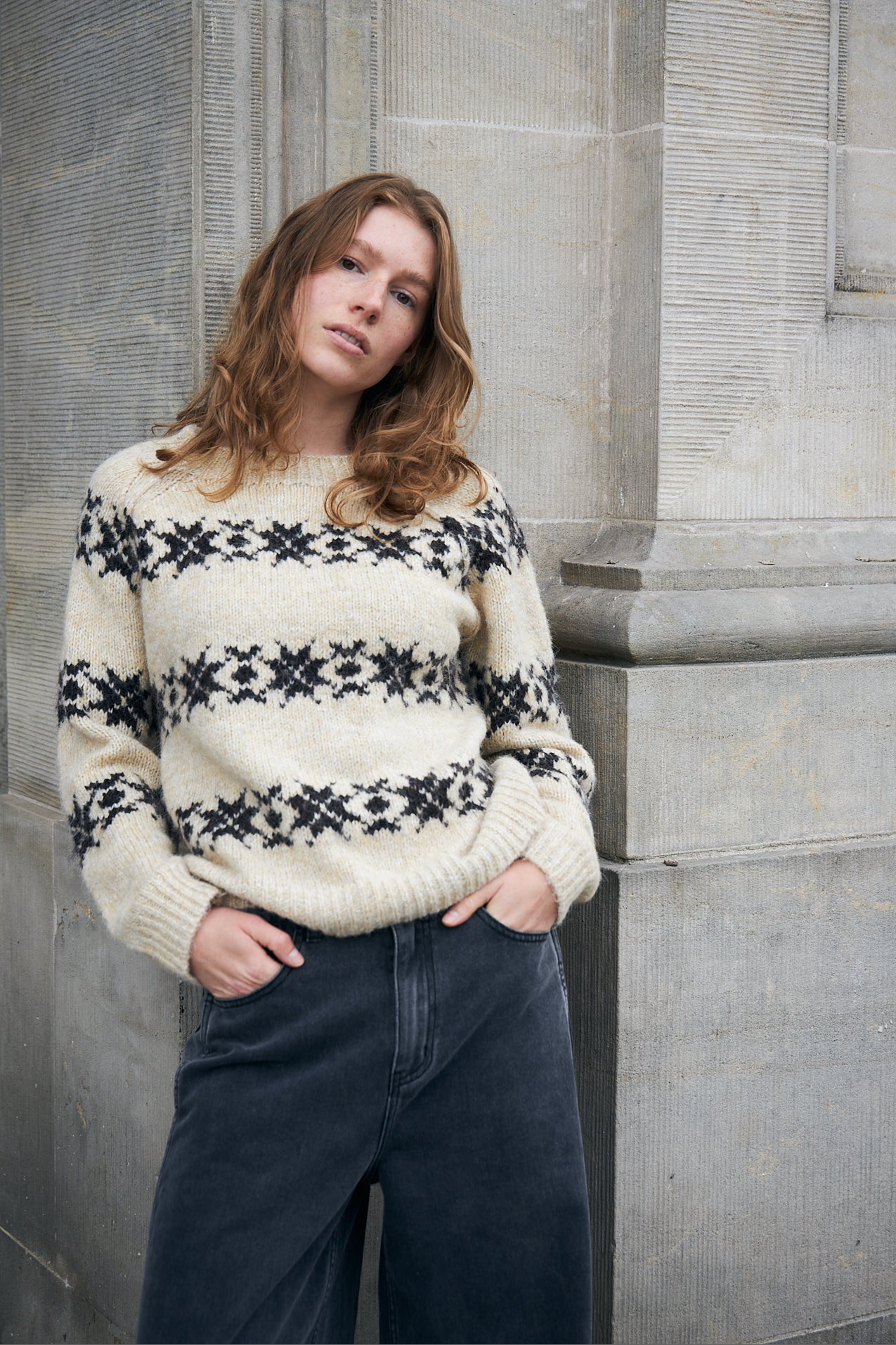 Lollys Laundry LattieLL Strik Jumper Creme