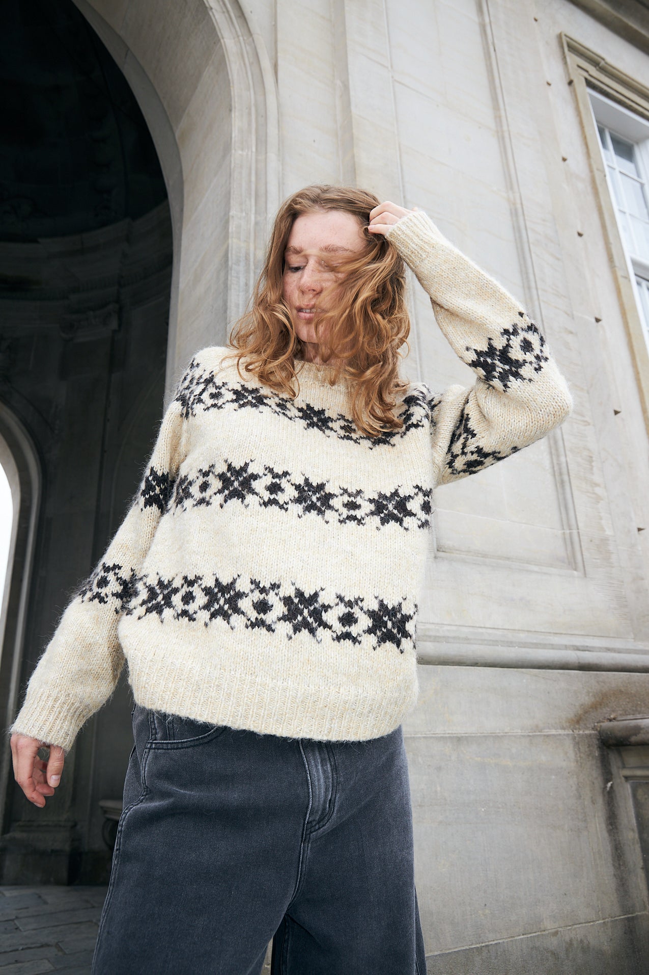 Lollys Laundry LattieLL Strik Jumper Creme