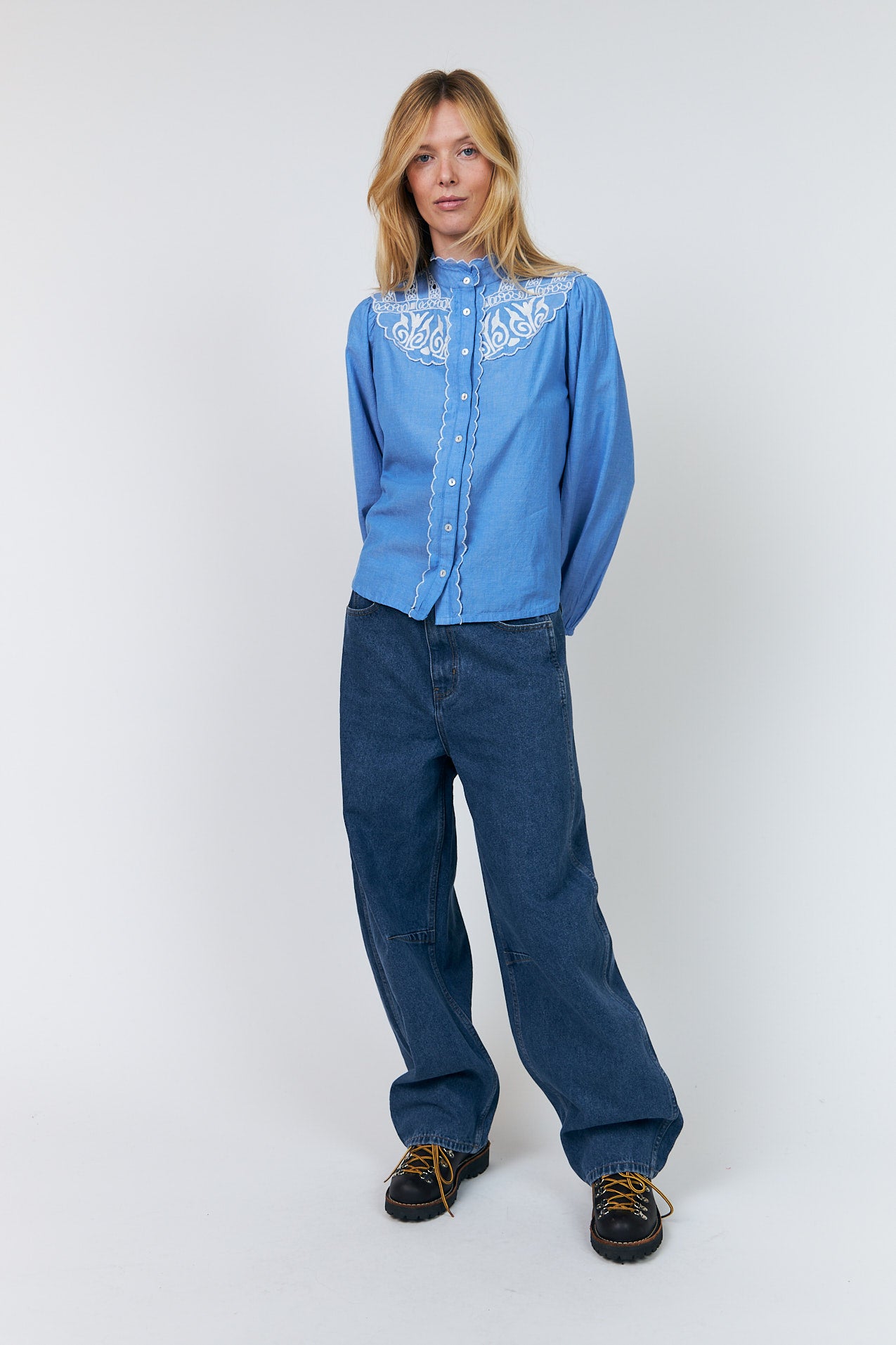 Lollys Laundry LiaLL Skjorte Shirt Blå