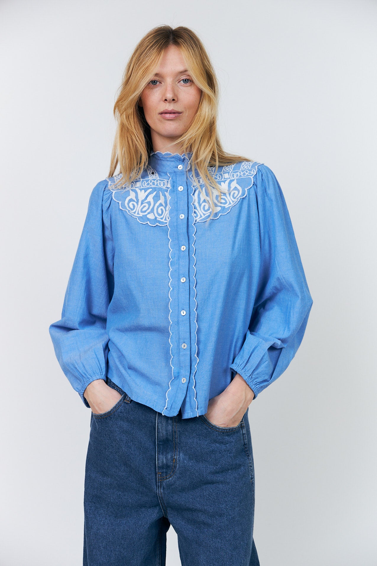Lollys Laundry LiaLL Skjorte Shirt Blå