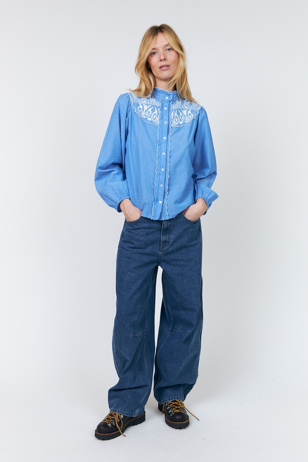Lollys Laundry LiaLL Skjorte Shirt Blå