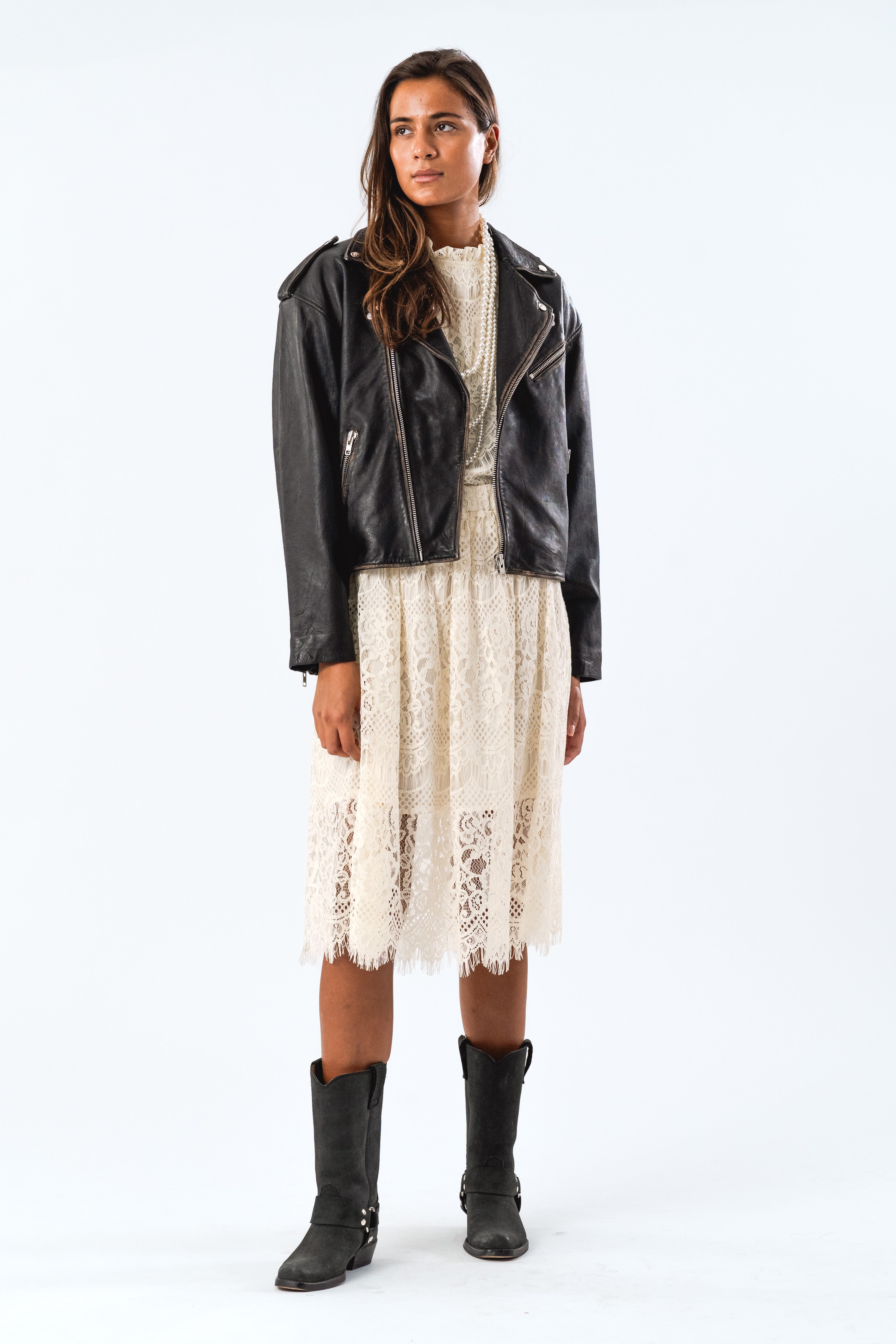 LilLL Leather  Jacket - Black