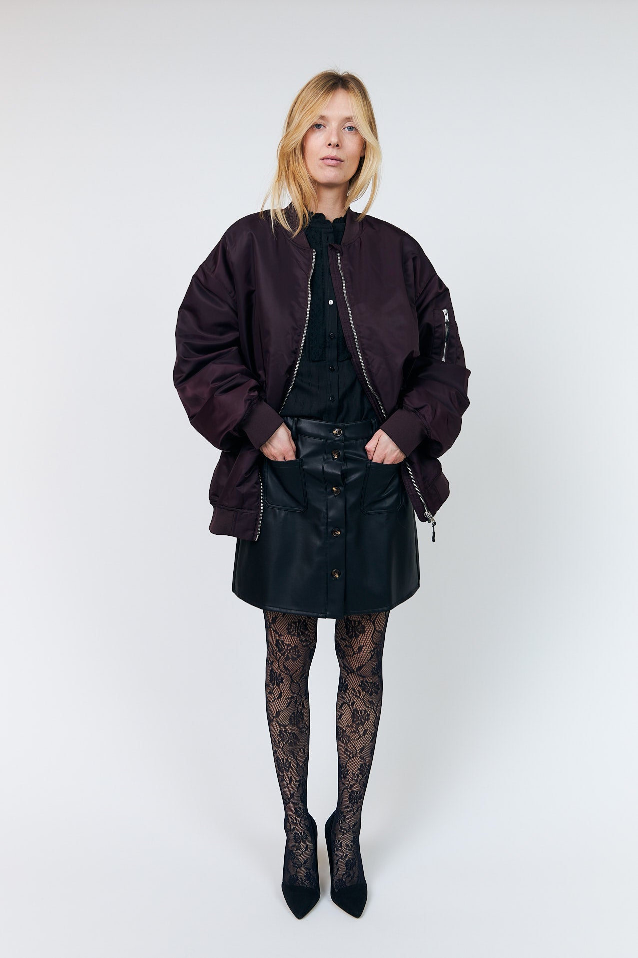LilaLL Bomber Jakke - Bordeaux