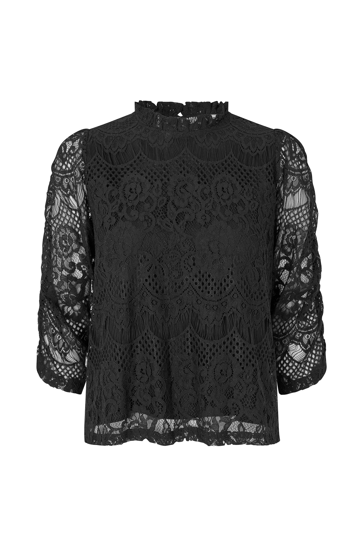 LilouLL Blouse 3/4 - Black