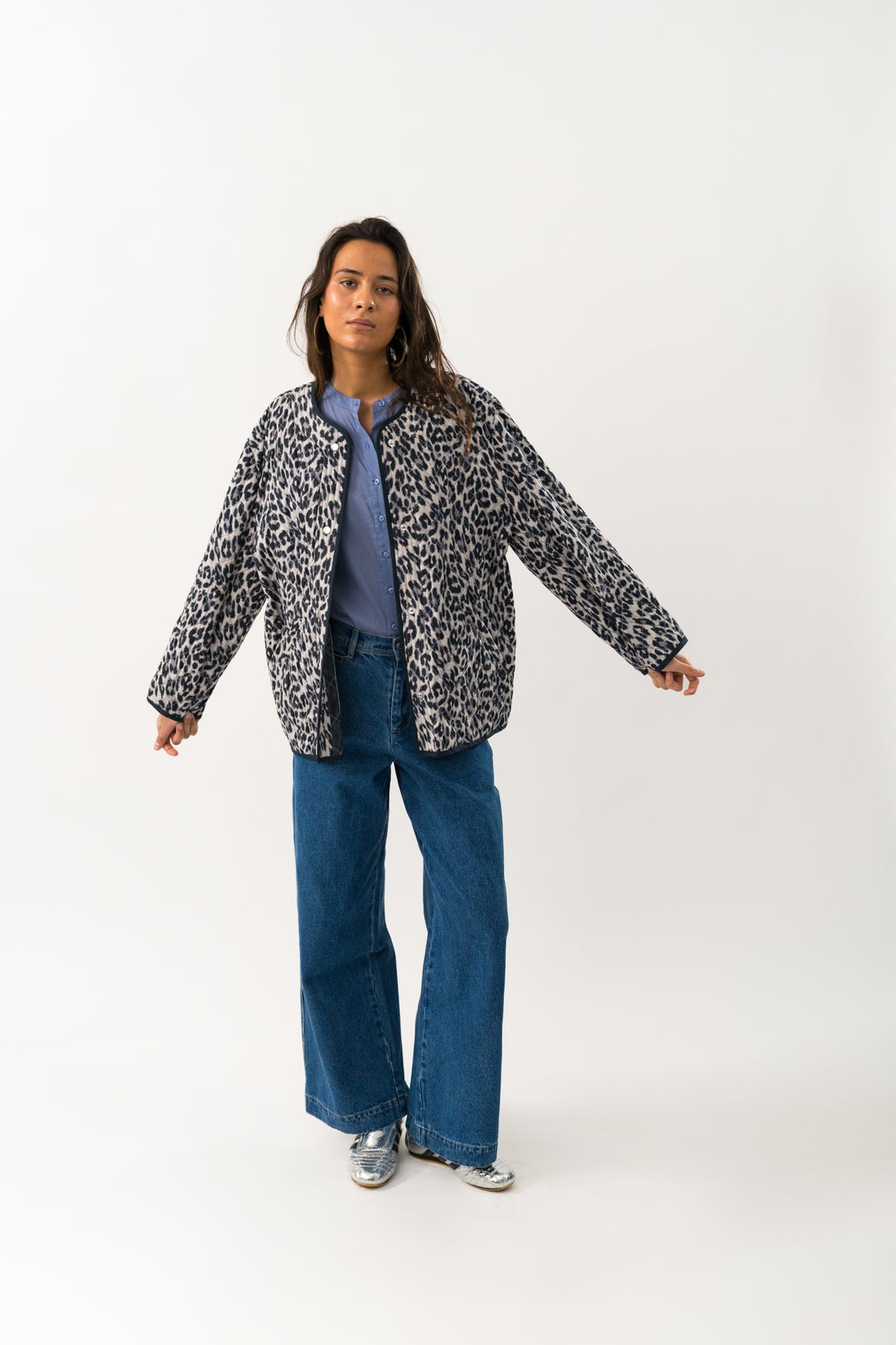 Lollys Laundry LilyLL Quilted Jakke Jacket Leopardprint