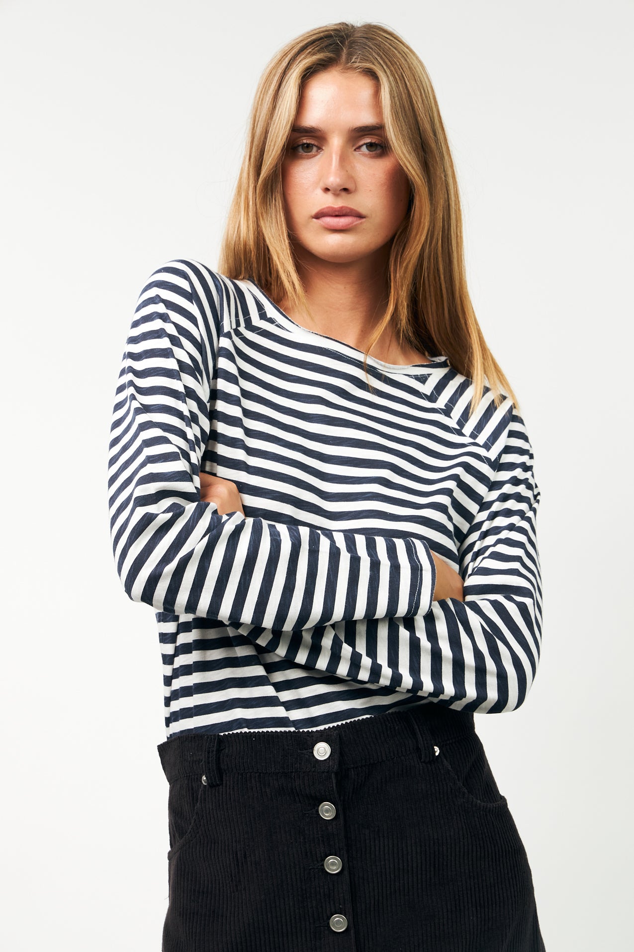 LivaLL langærmet T-Shirt - 80 Stripe