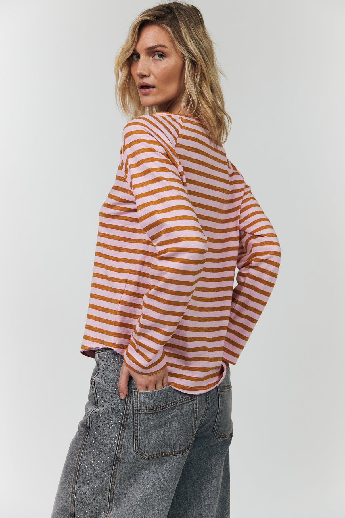 Lollys Laundry LivaLL langærmet T-Shirt T-shirt Lyserød