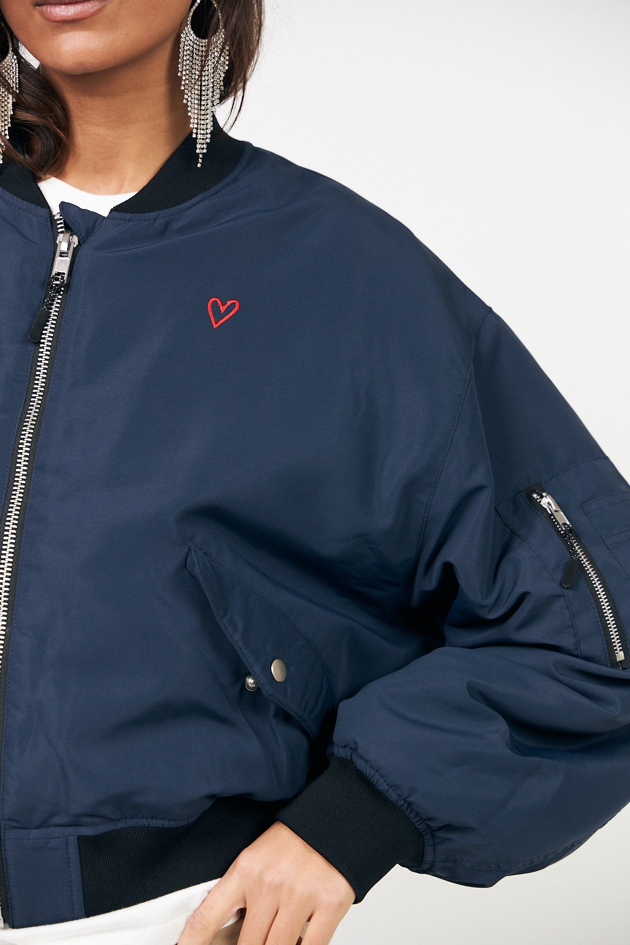 LiwLL Bomber Jakke - Dark Navy