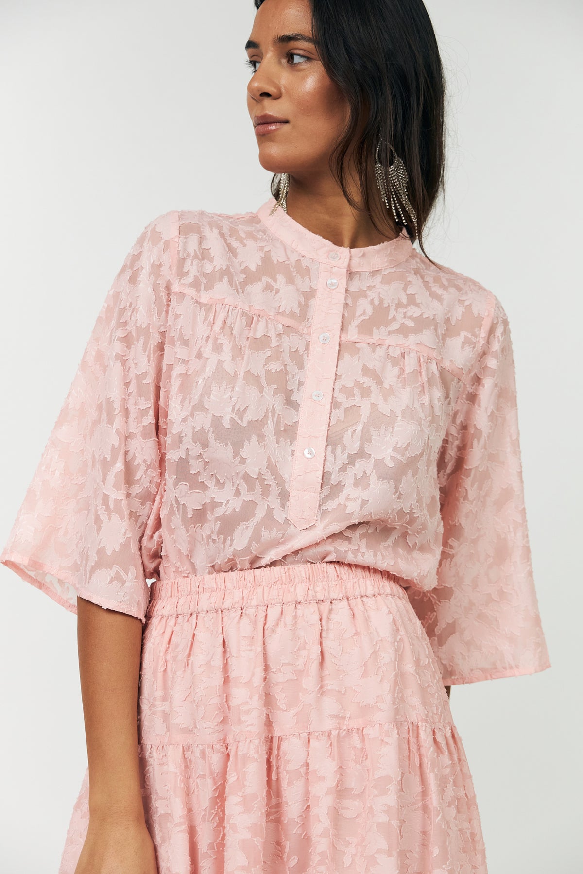 Lollys Laundry LouiseLL Bluse Blouse Lyserød