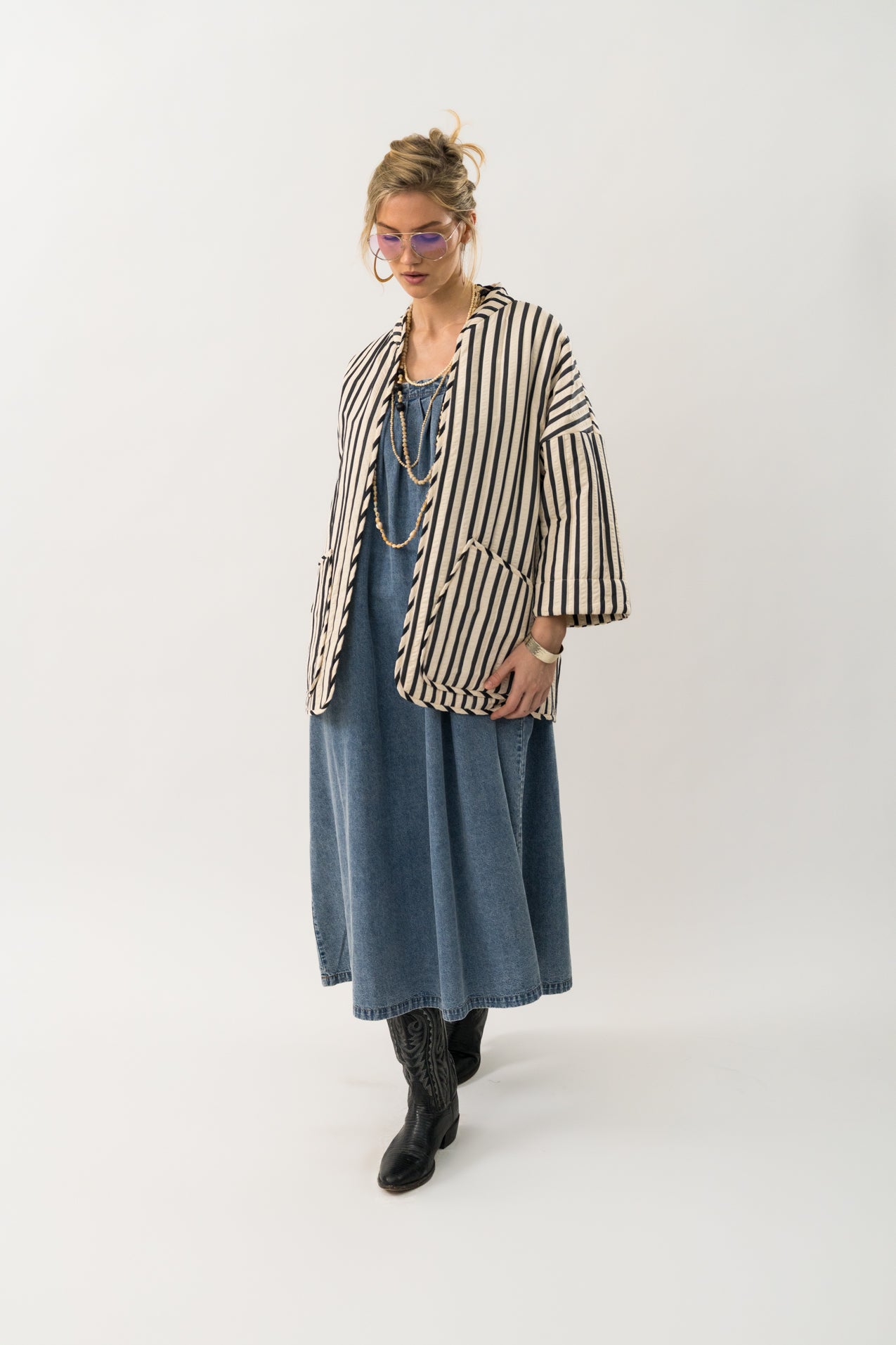 Lollys Laundry LuluLL Jakke 3/4 Jacket 80 Stripe
