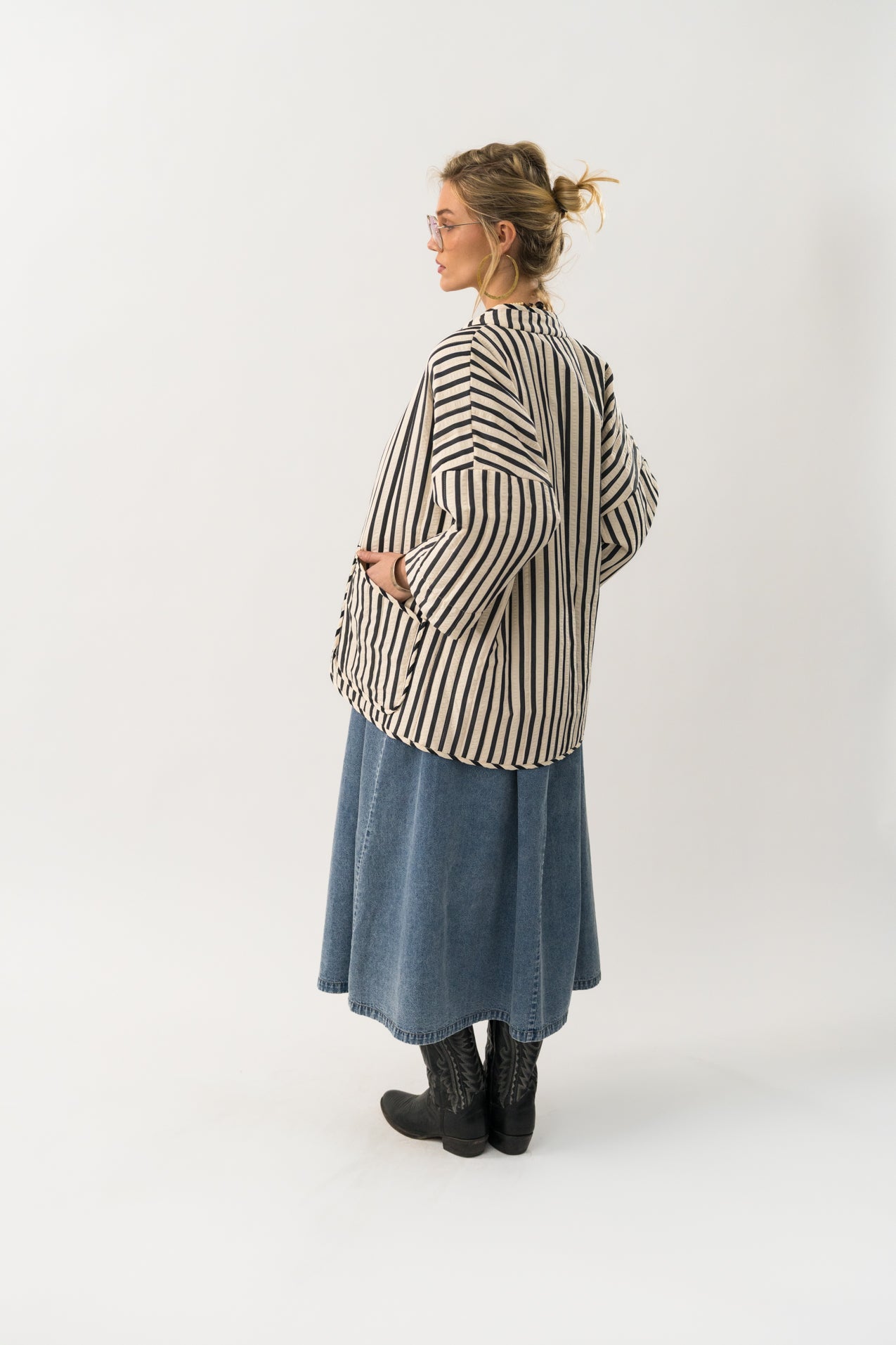Lollys Laundry LuluLL Jakke 3/4 Jacket 80 Stripe