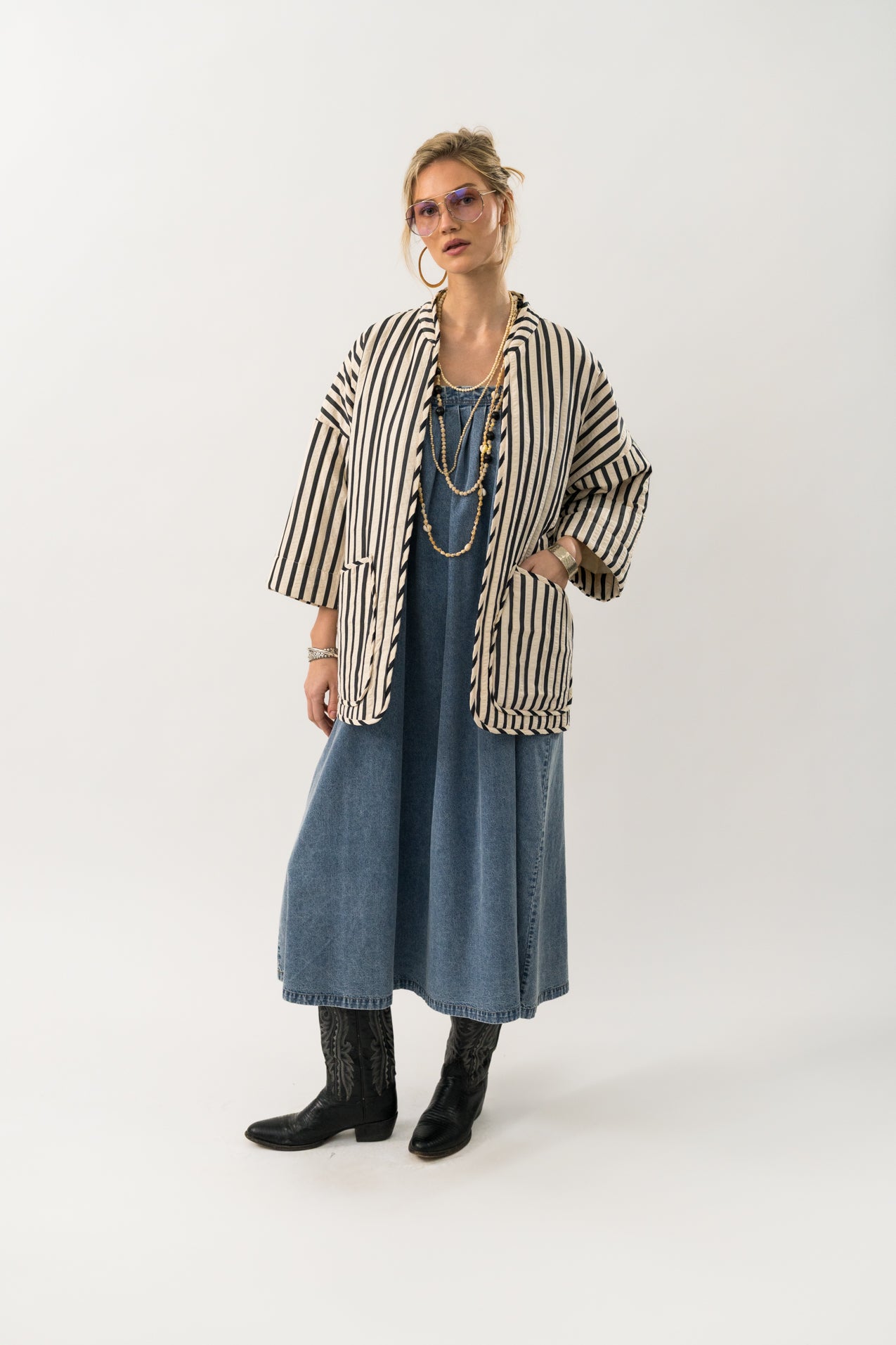 Lollys Laundry LuluLL Jakke 3/4 Jacket 80 Stripe