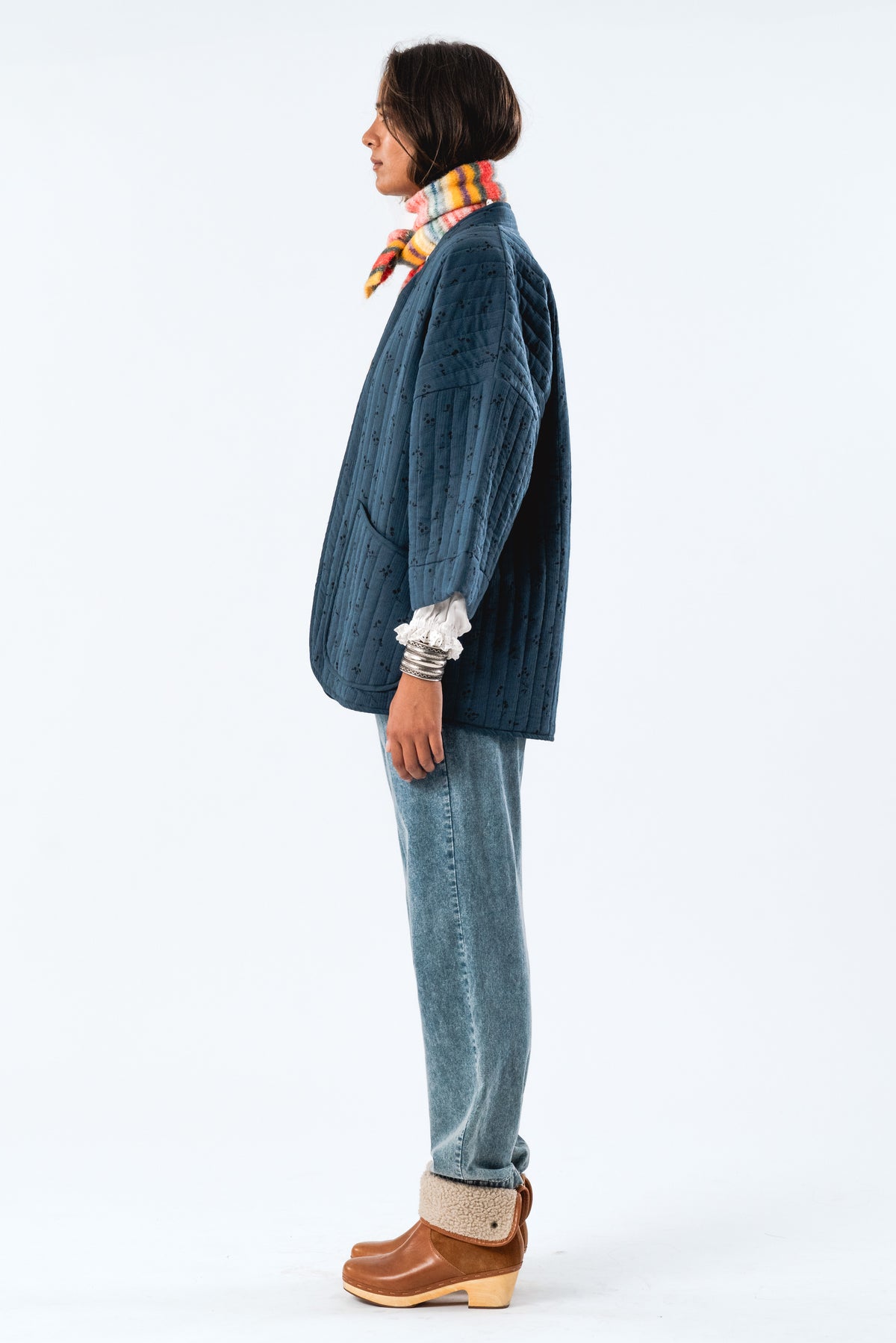 Lollys Laundry LuluLL Jacket 3/4 Kimono Mørkeblå