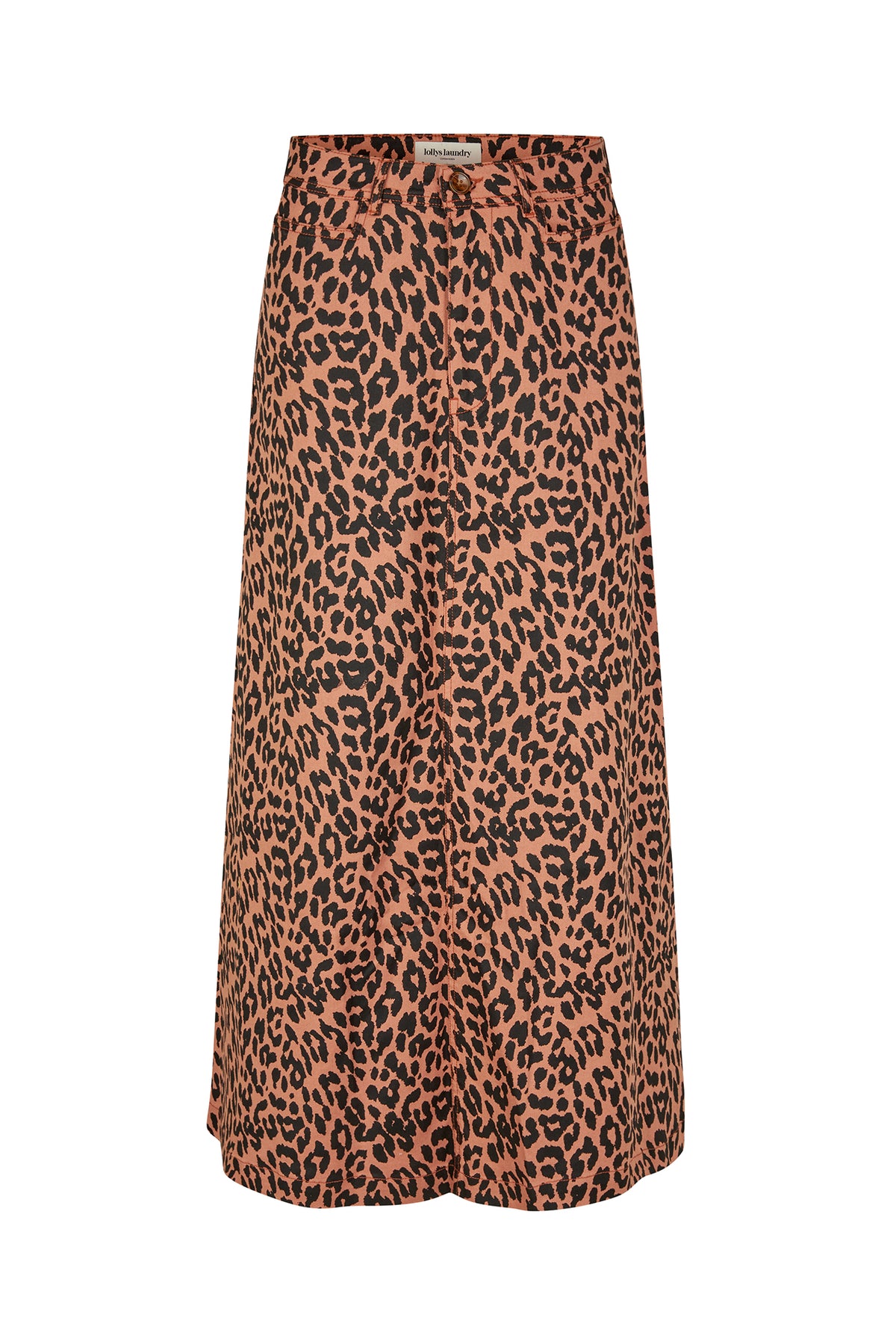 Lollys Laundry LunaLL Maxi Nederdel Skirt Leopardprint