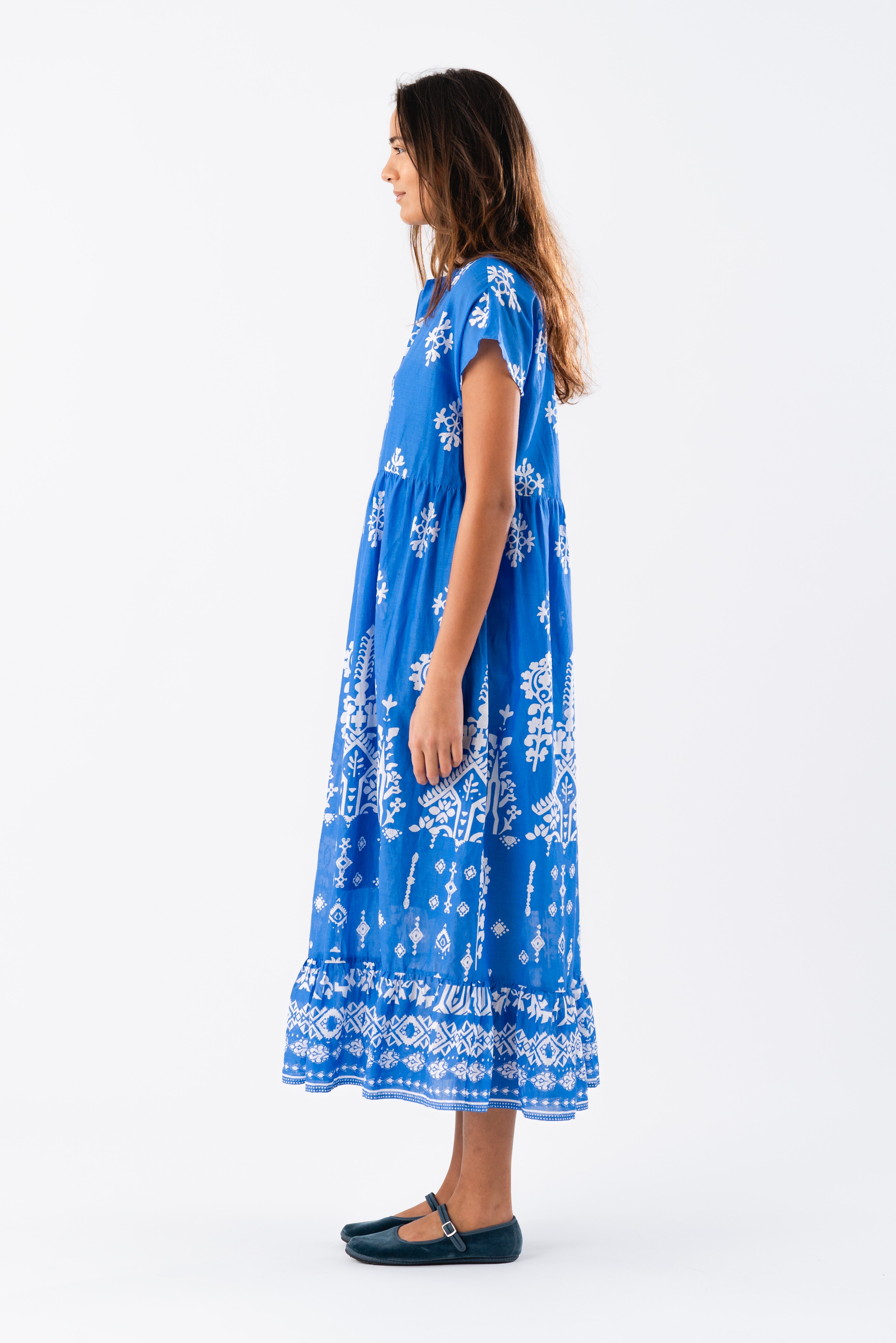 MackayLL Maxi Dress SS - Blue