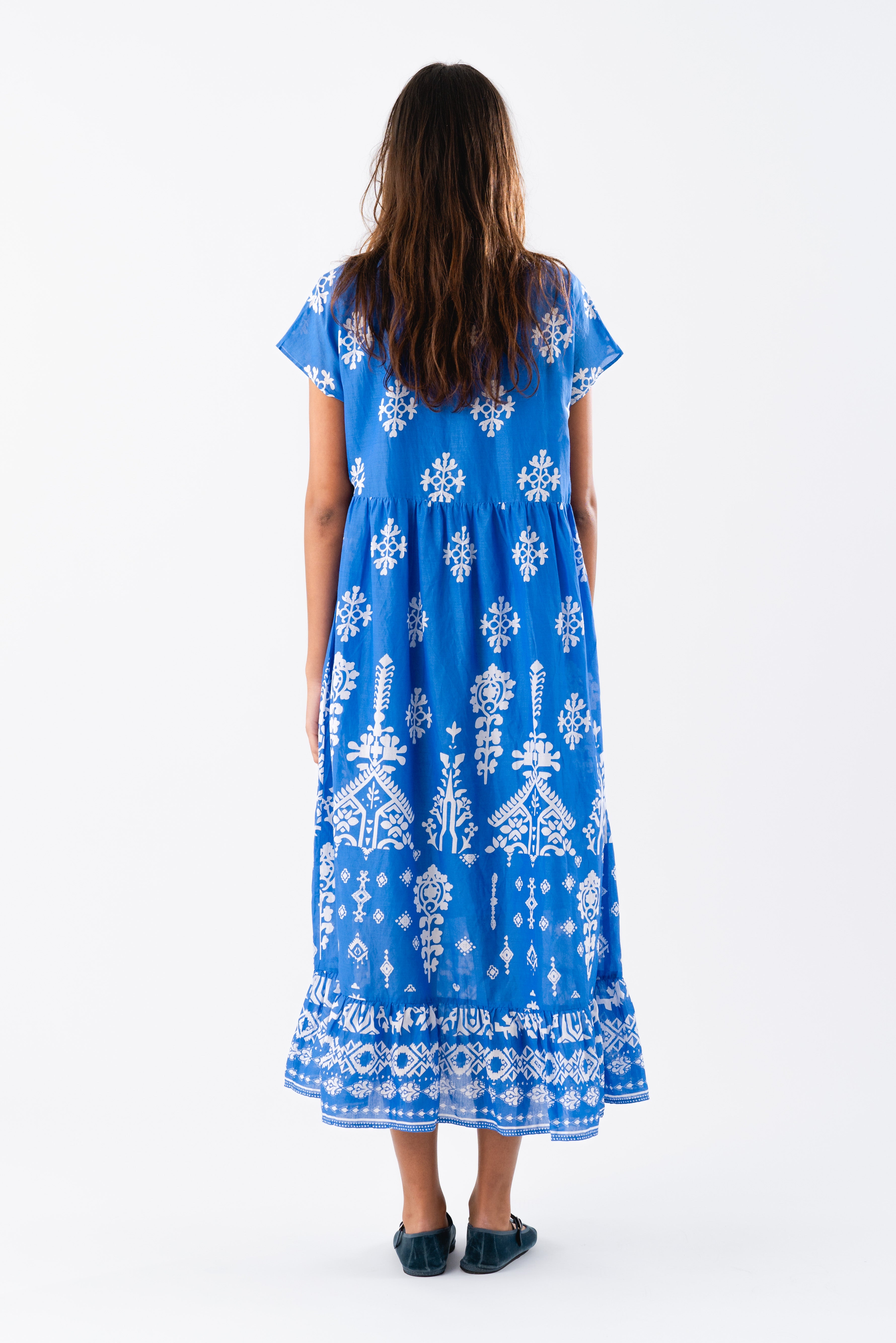 MackayLL Maxi Dress SS - Blue