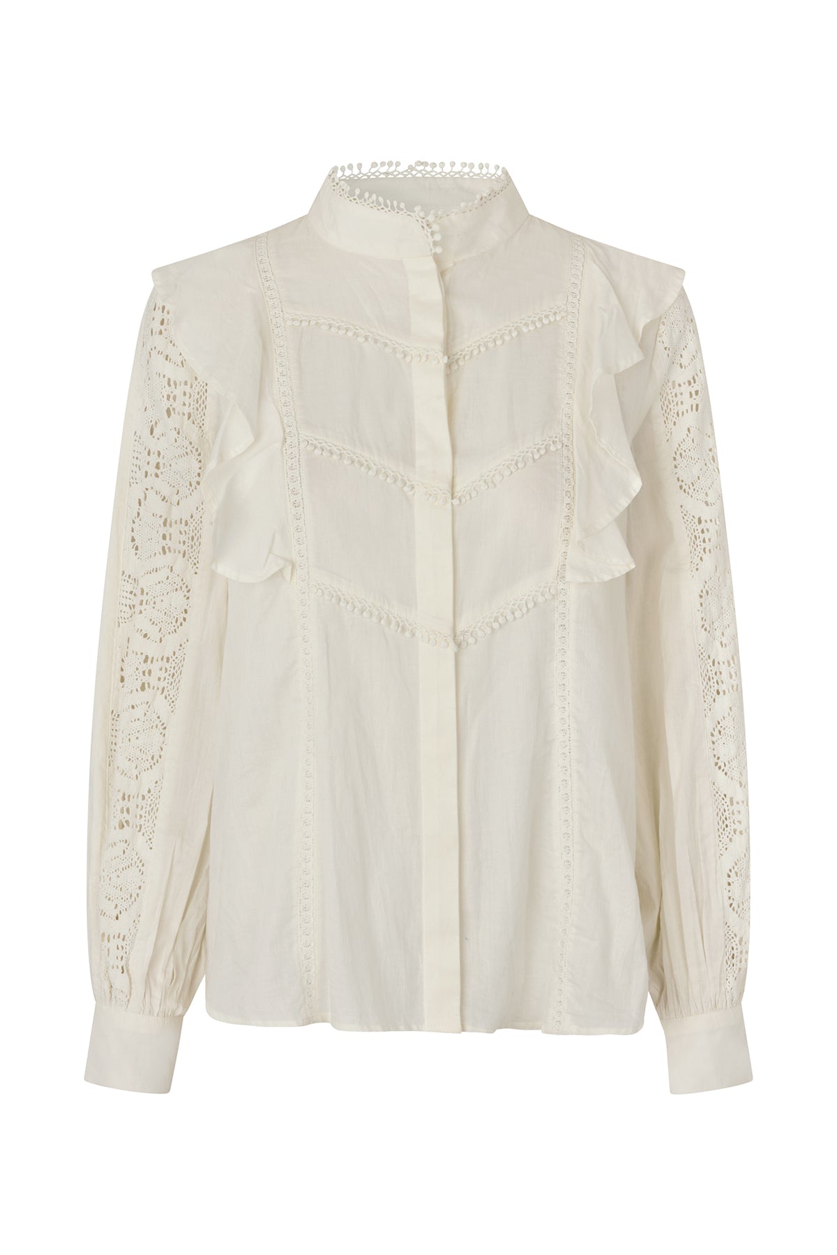 Lollys Laundry MajaLL Shirt LS Shirt Creme