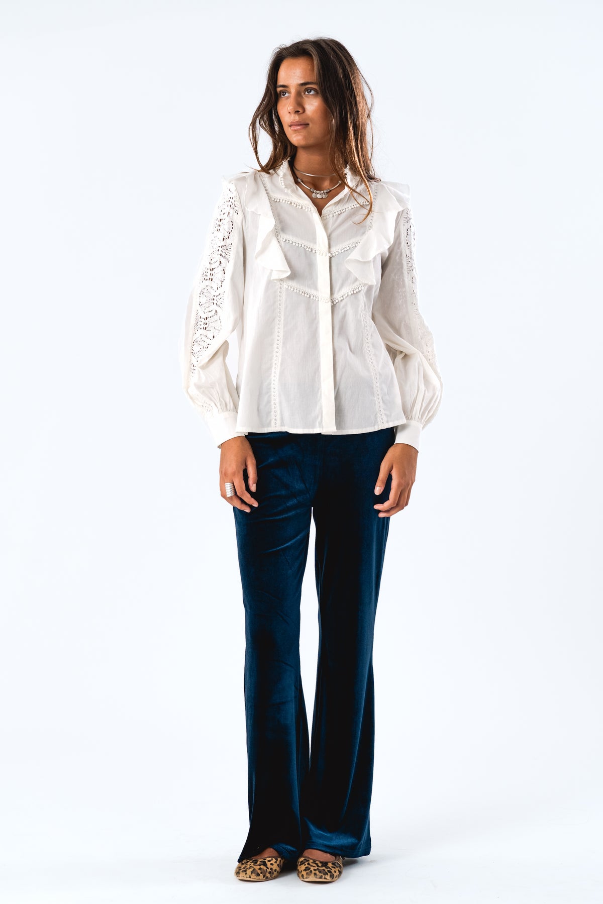 Lollys Laundry MajaLL Shirt LS Shirt Creme