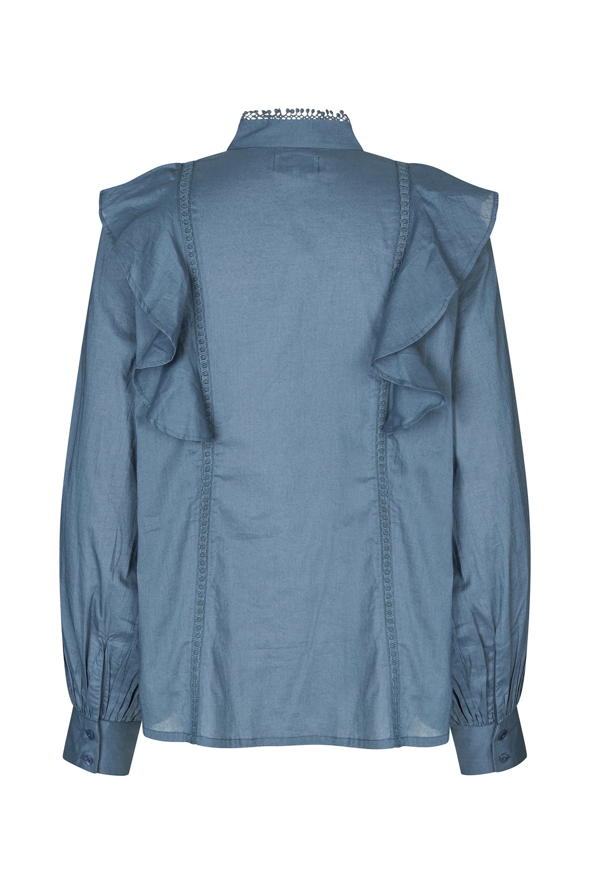 Lollys Laundry MajaLL Shirt LS Shirt Dæmpet blå