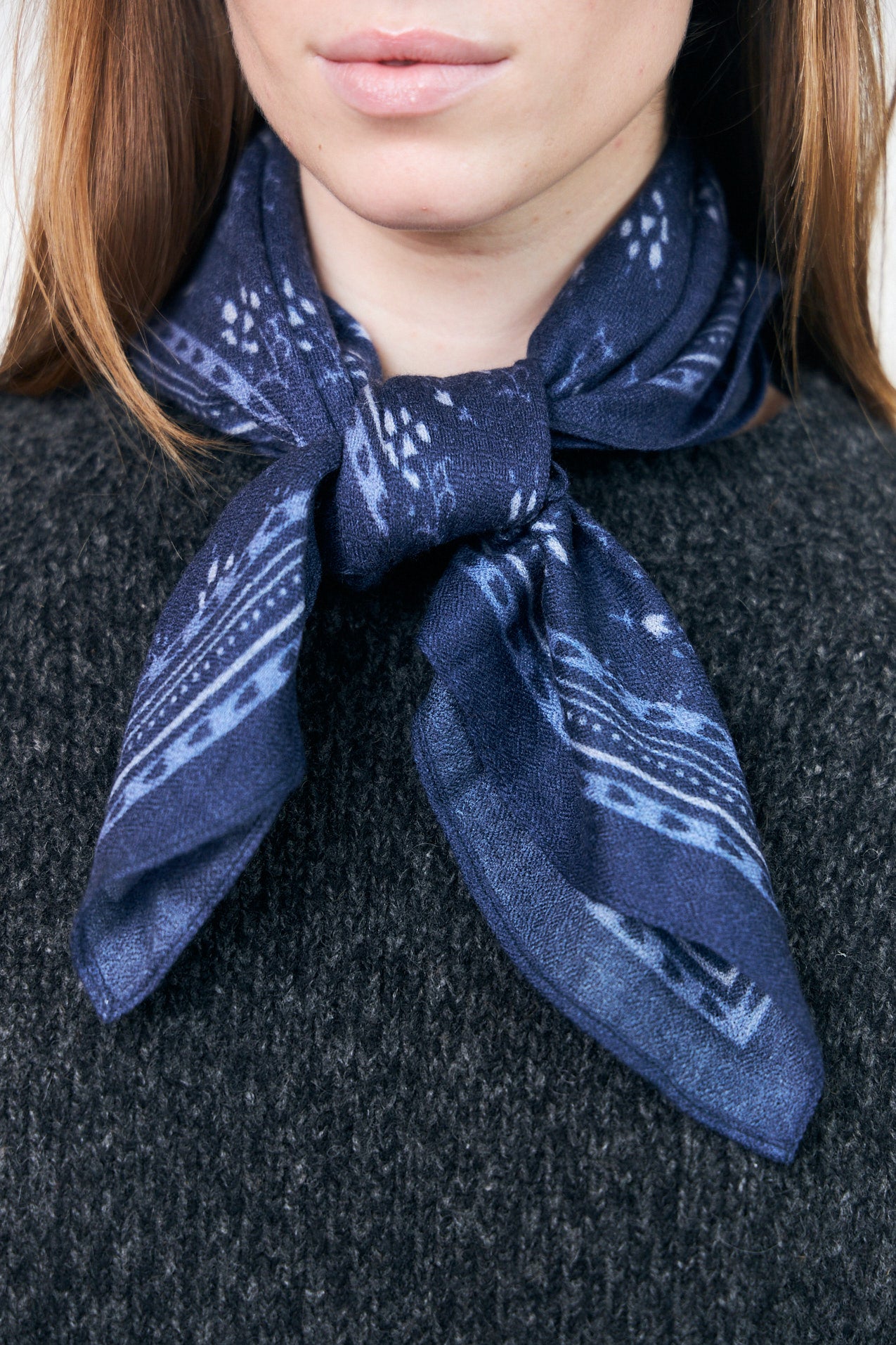 Lollys Laundry MaseLL Tørklæde scarf Navy