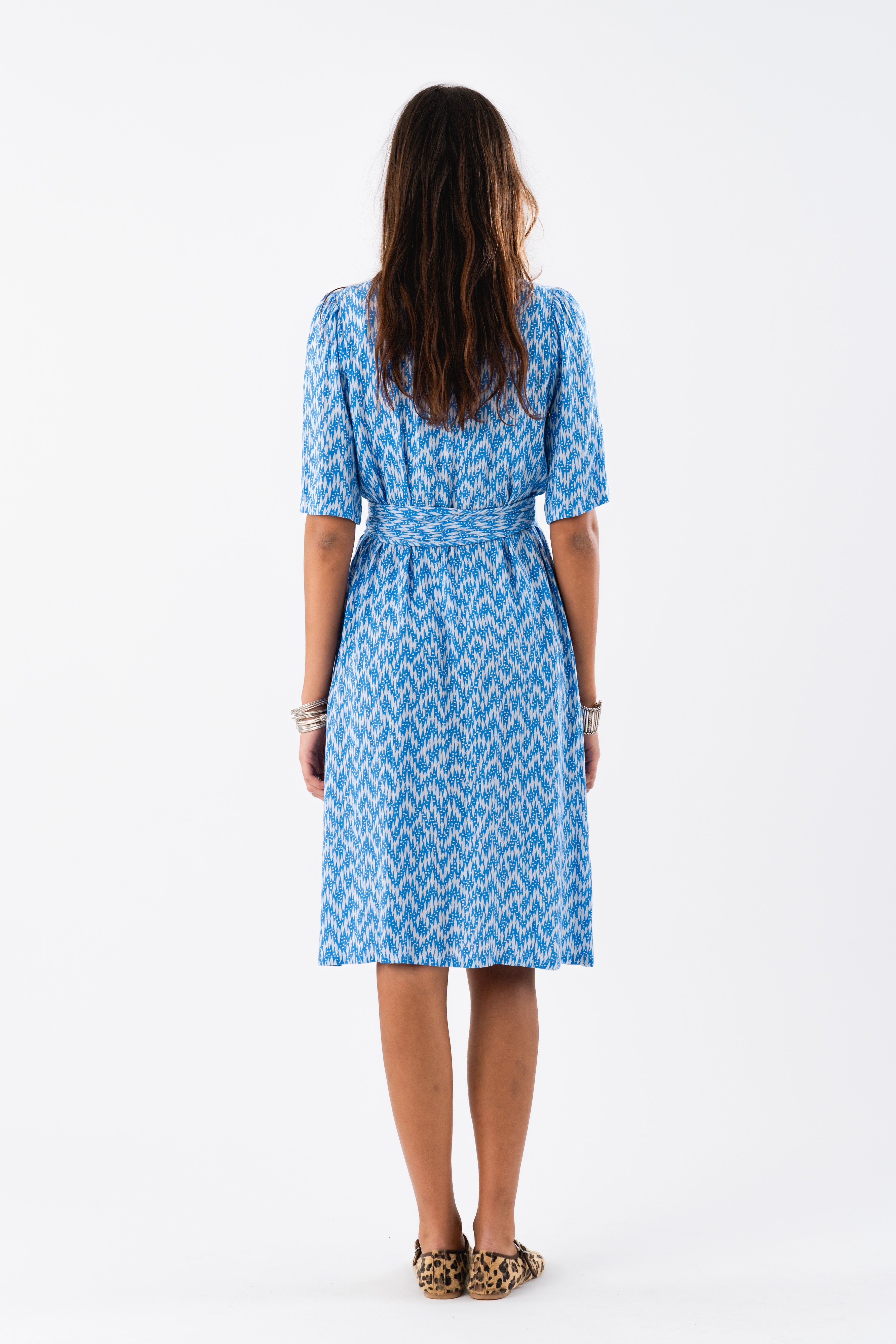 MataLL Midi Dress SS - Blue