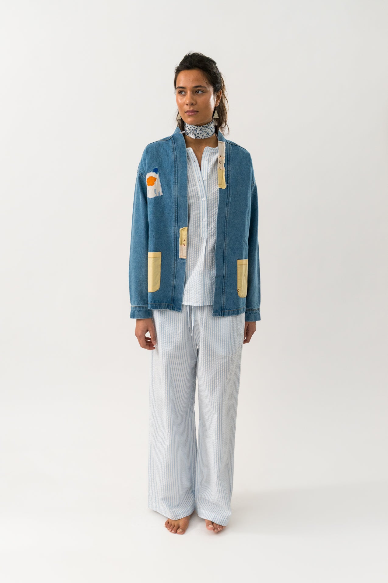 Lollys Laundry MilaLL Jakker Jacket 100 Washed Denim