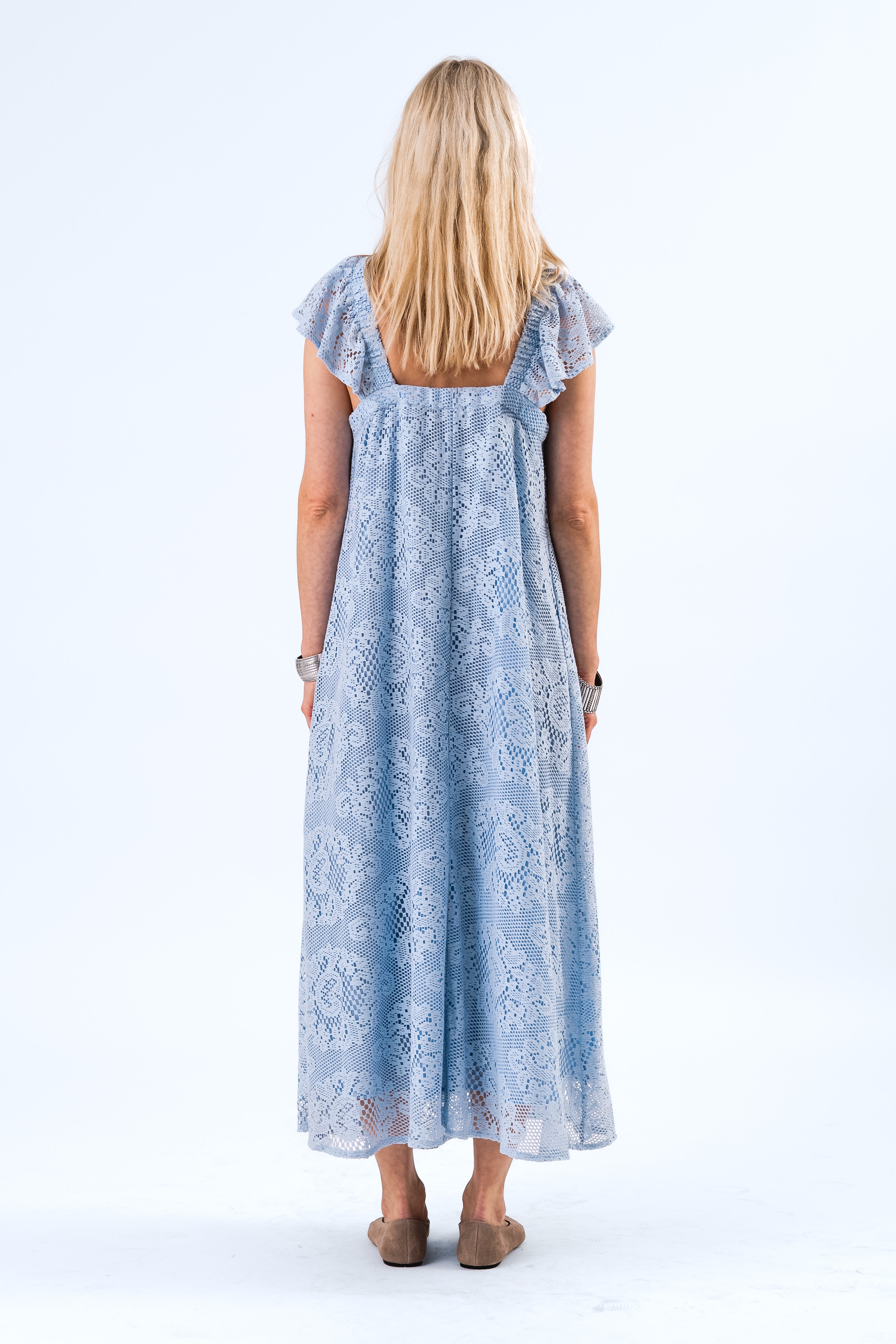 MilanLL Midi Kjole - Dusty Blue