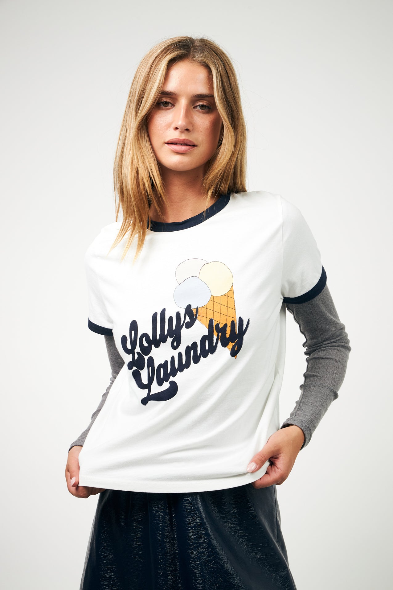 Lollys Laundry MissLL Is T-Shirt T-shirt 01 01 White