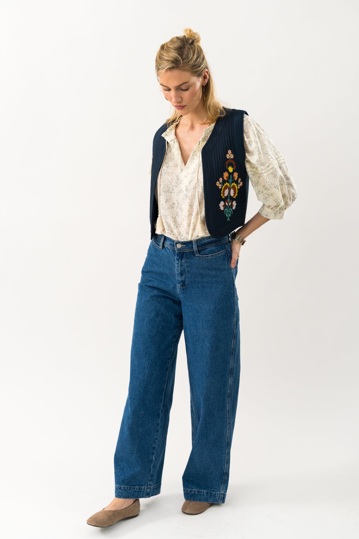 Lollys Laundry MistLL Vest Vest Mørkeblå