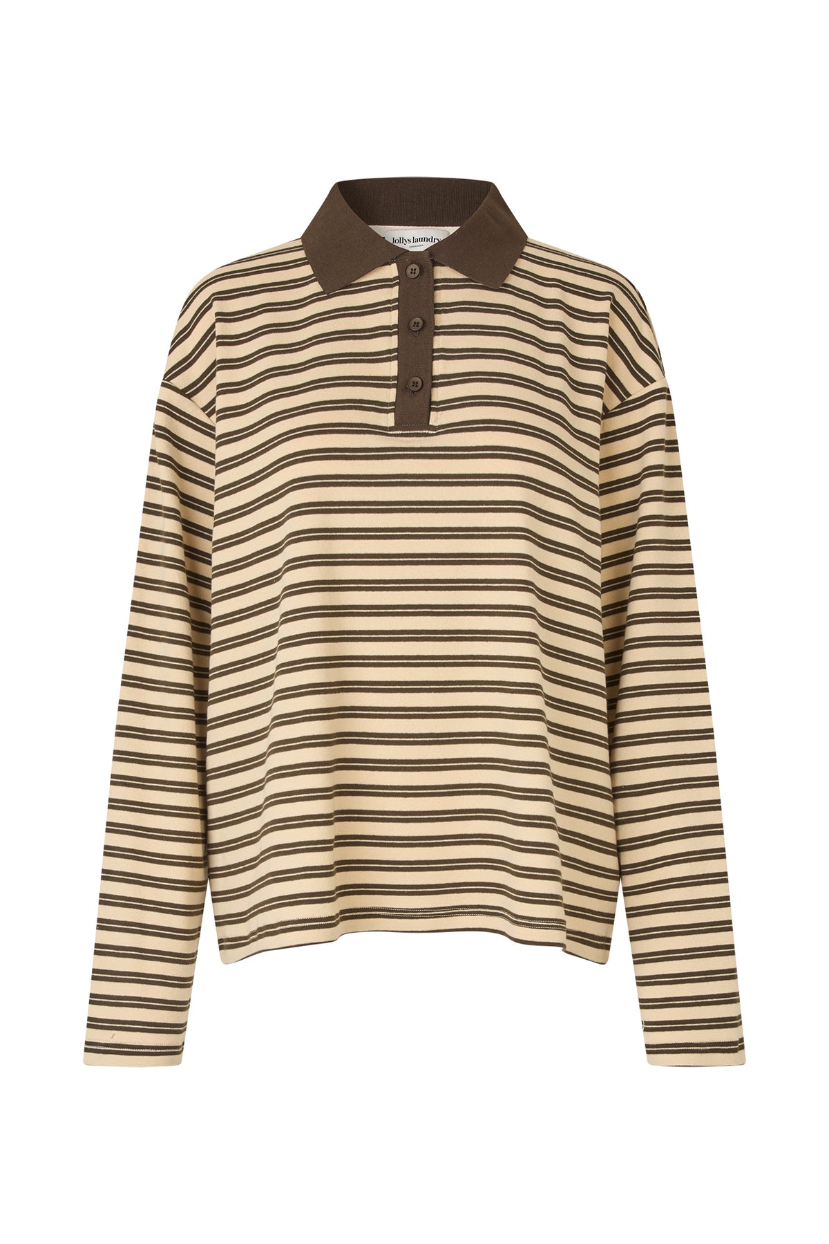 Lollys Laundry MobyLL Polo T-Shirt Sweatshirt Mørkebrun
