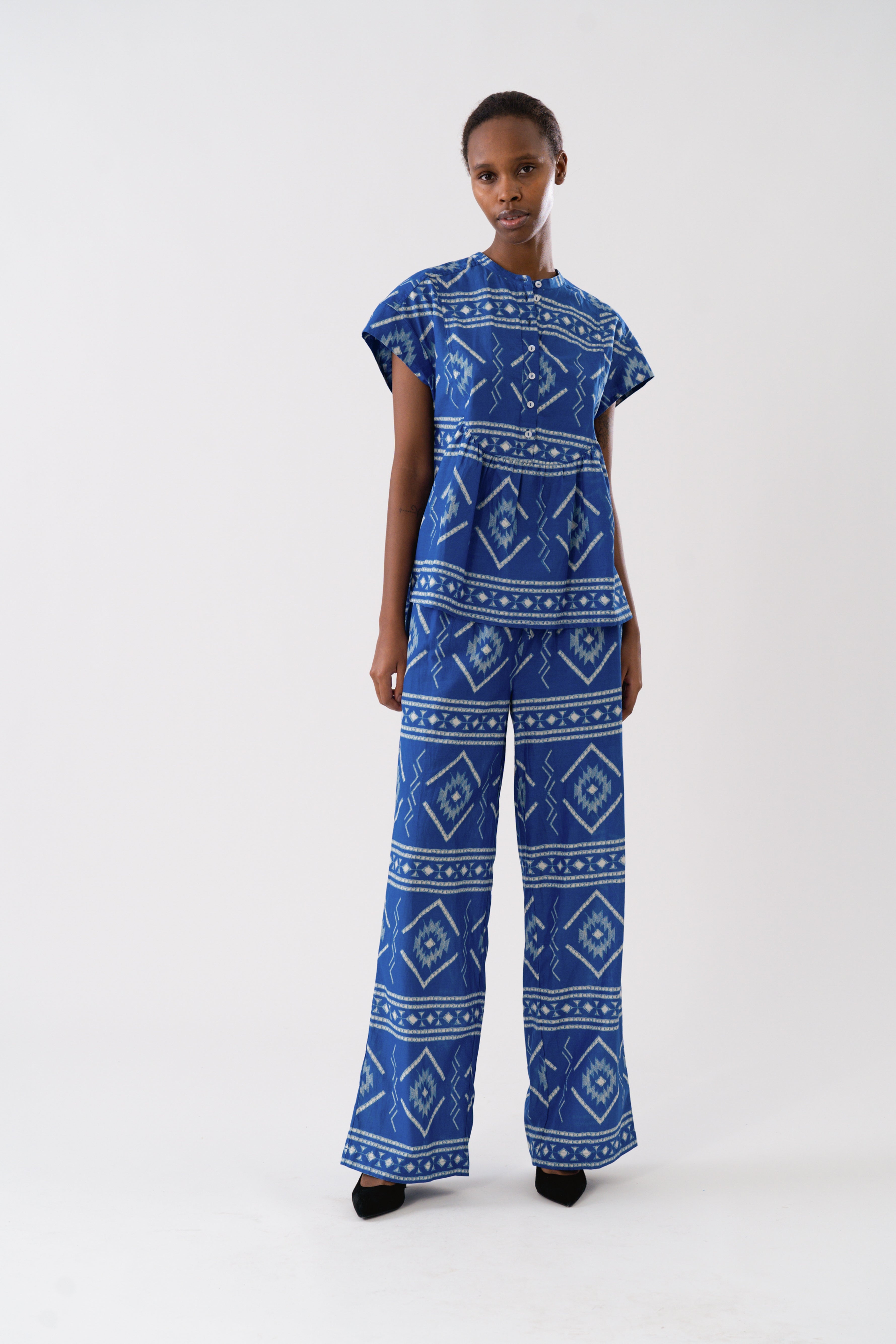 MollyLL Top SS - Blue