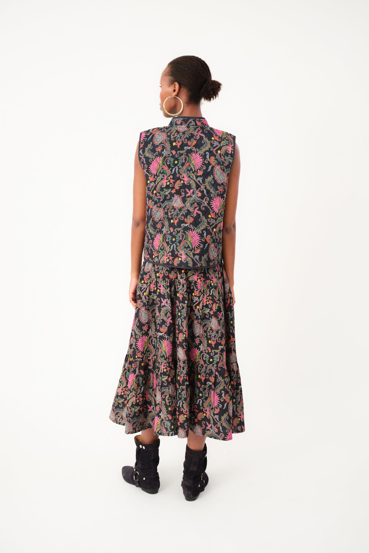 Lollys Laundry MorningLL Midi Nederdele Skirt 74 Flower Print