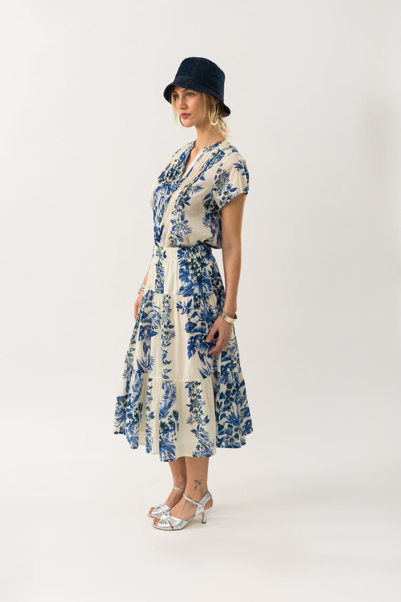 MorningLL Midi Nederdel - Blue