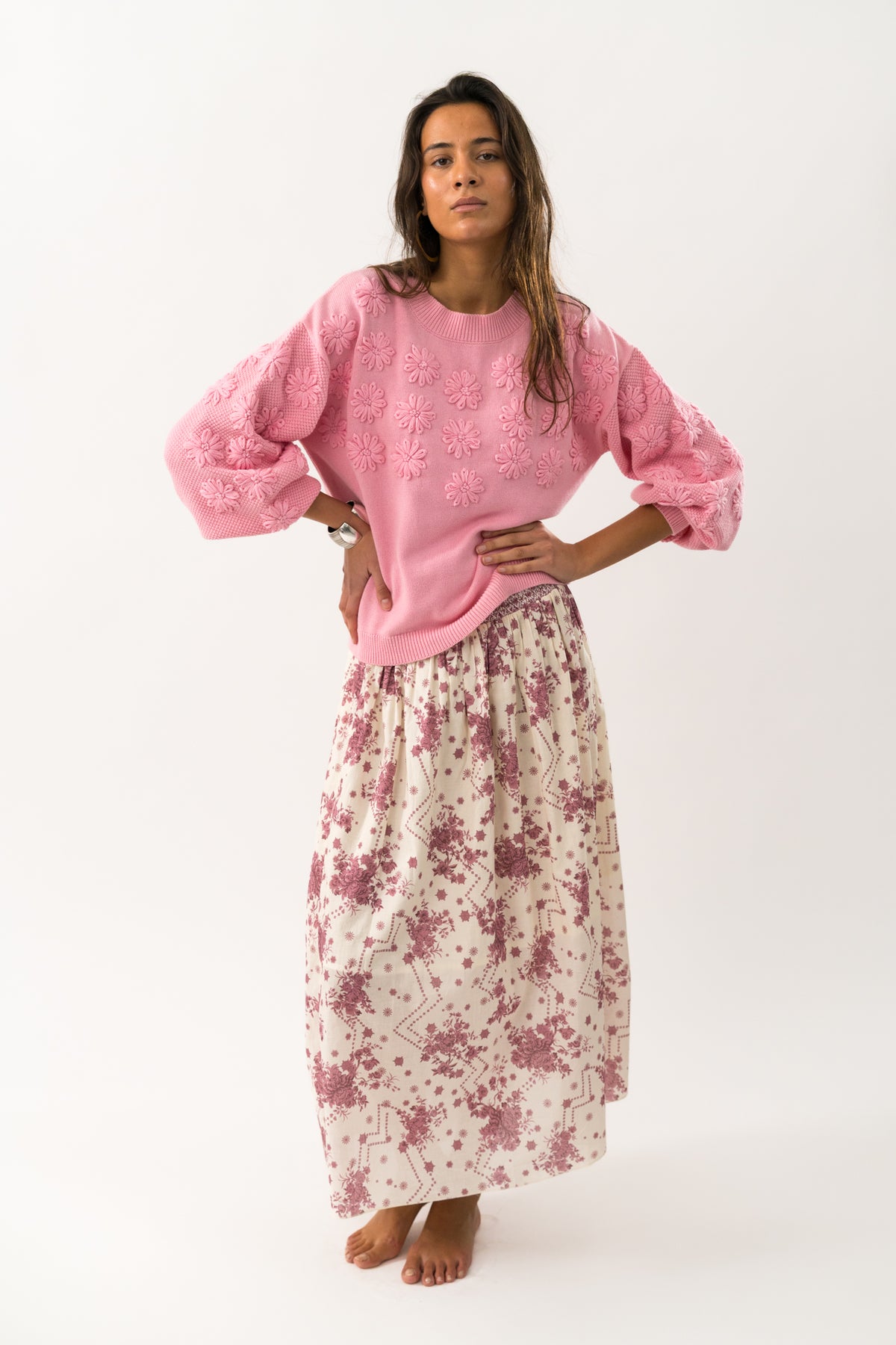Lollys Laundry MusaLL Striktøje Jumper Neon pink