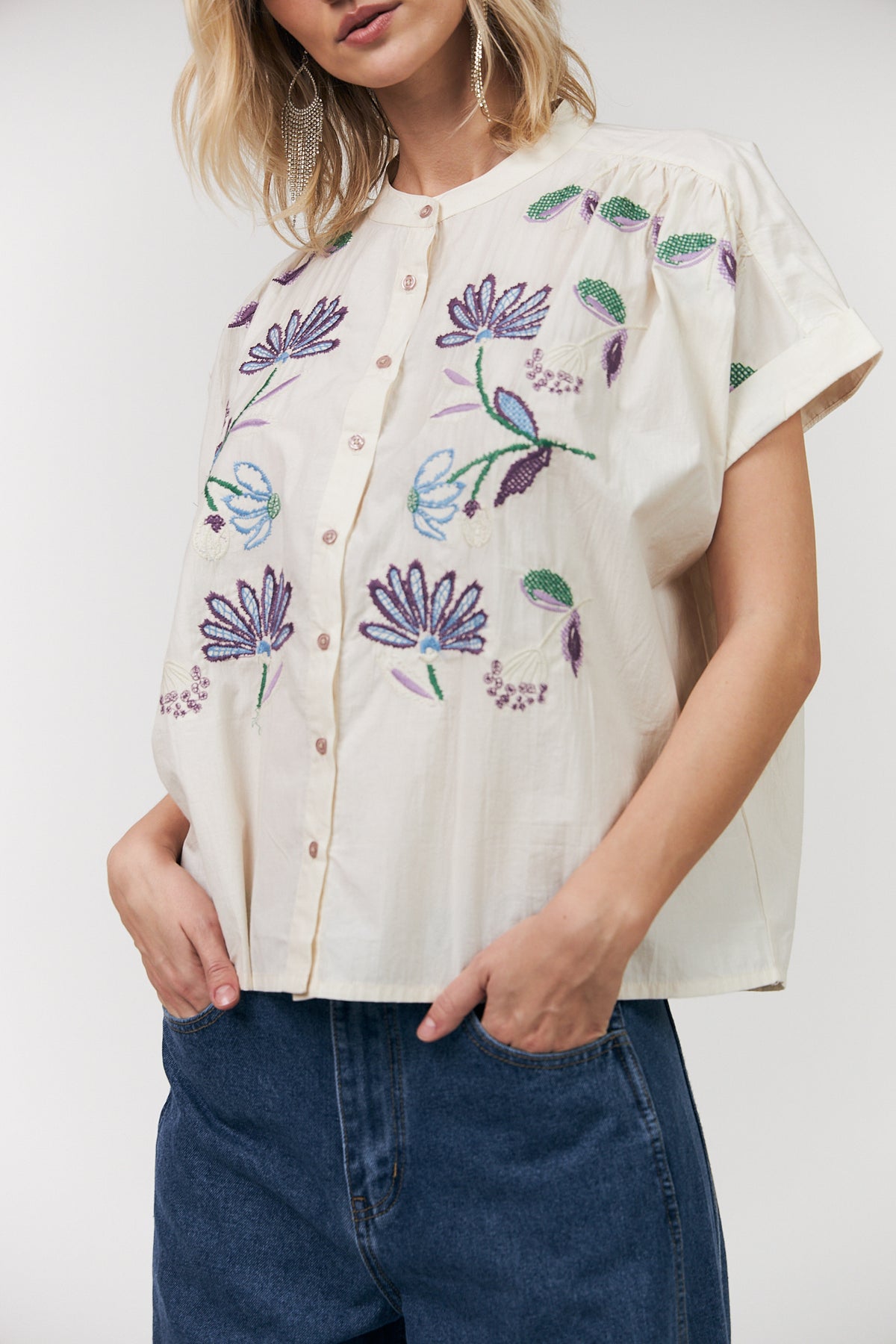 Lollys Laundry MyaLL Skjorte Shirt Creme