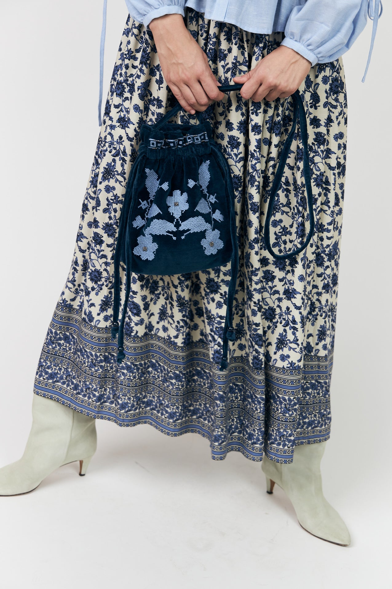 Lollys Laundry MyraLL Maxi Nederdel Skirt 20 Blue